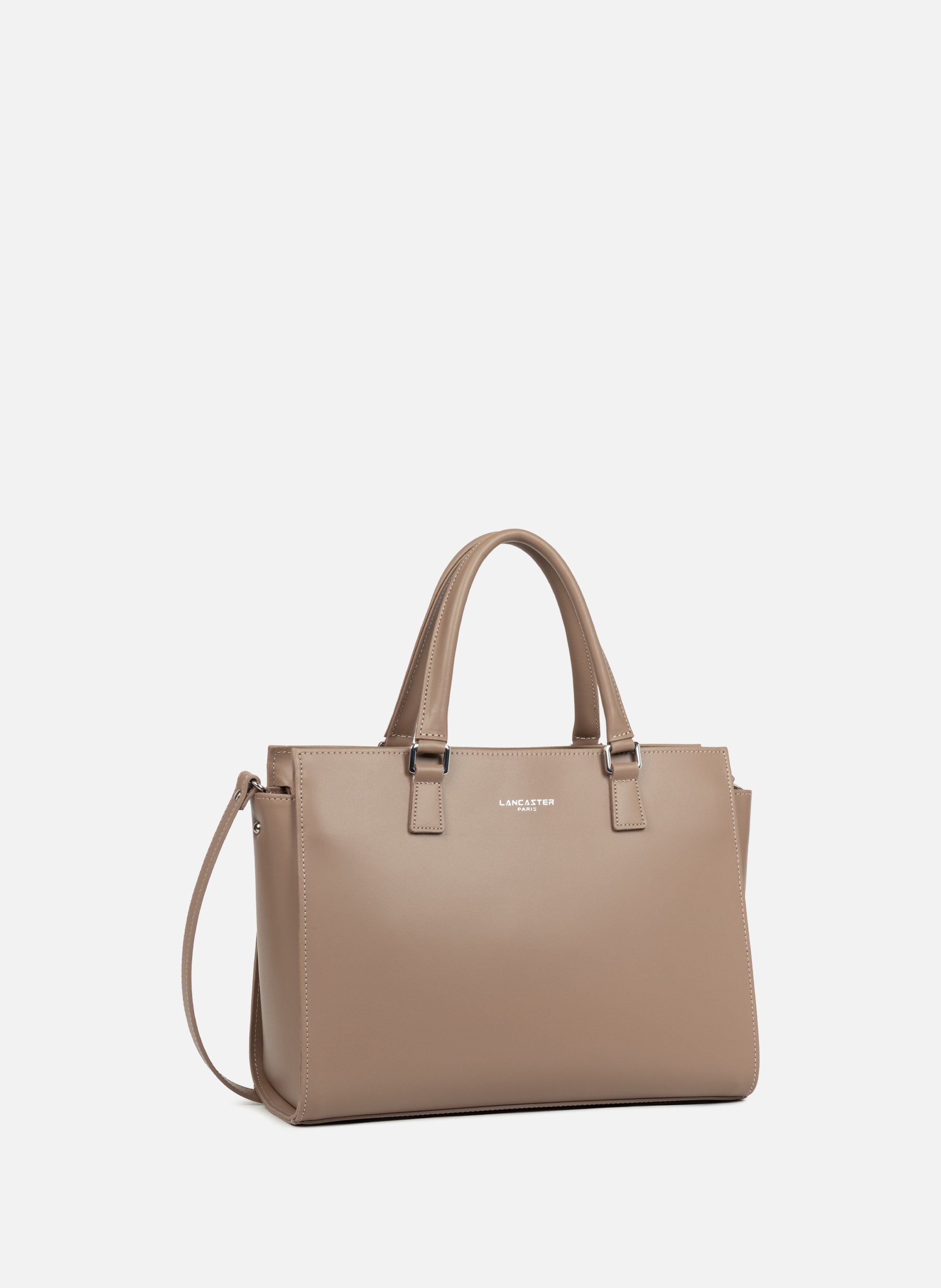 Grand sac cabas main - smooth LANCASTER Marron