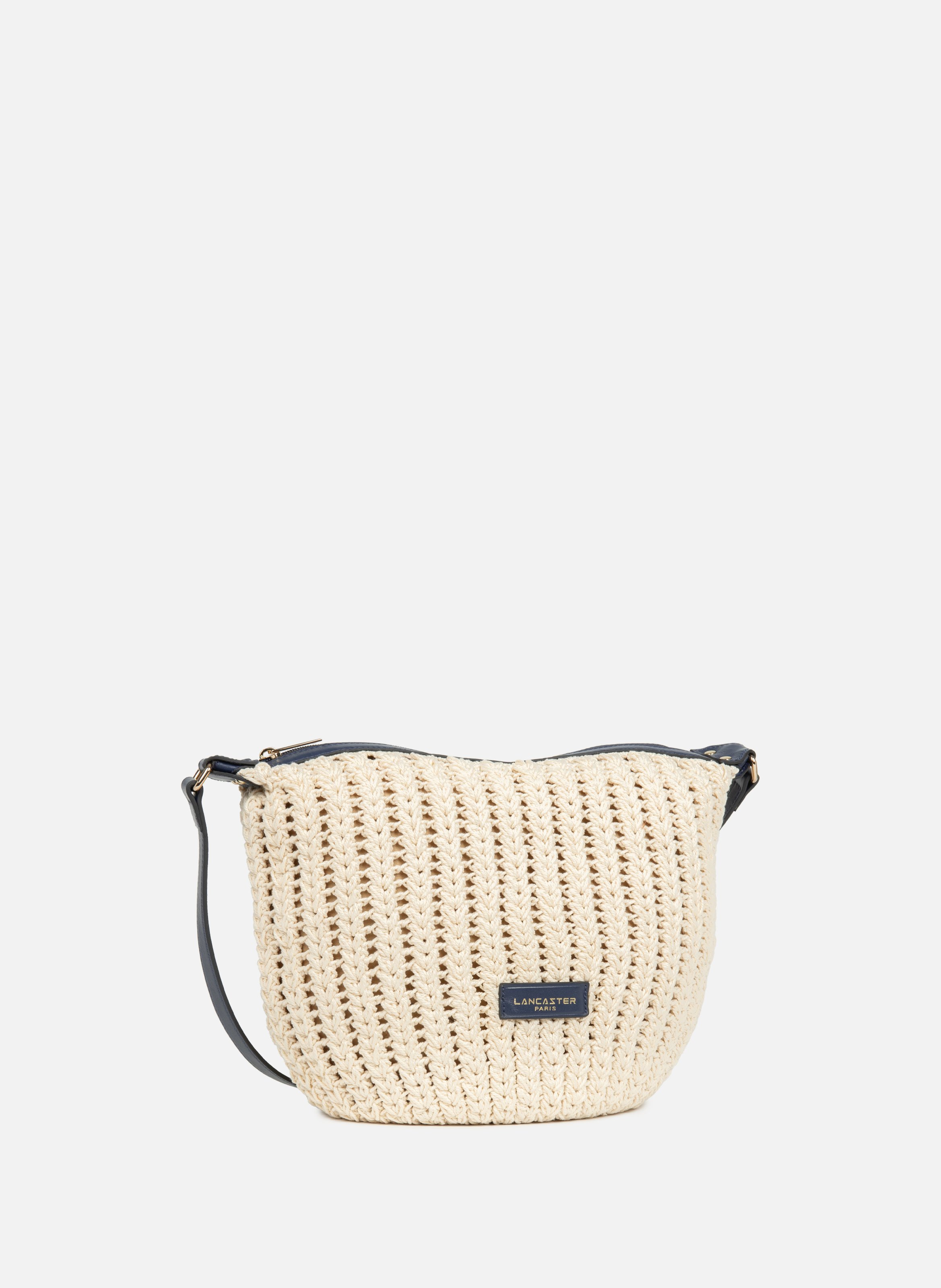 Sac besace - tressé coton LANCASTER Bleu