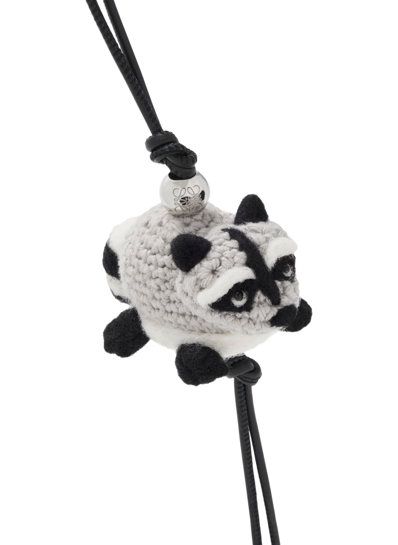 Raccoon felt bag charm LOEWE Grey