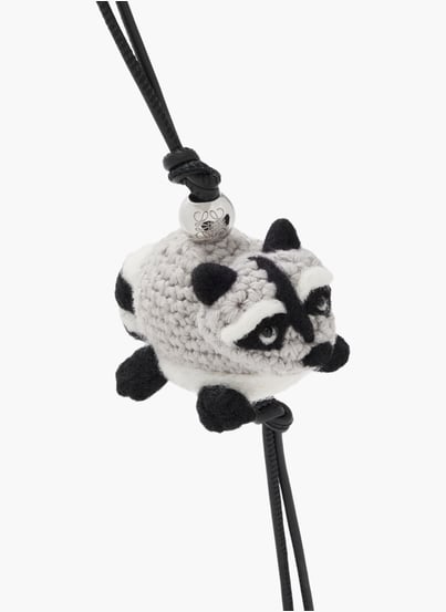 Bijou de sac raton laveur en feutre