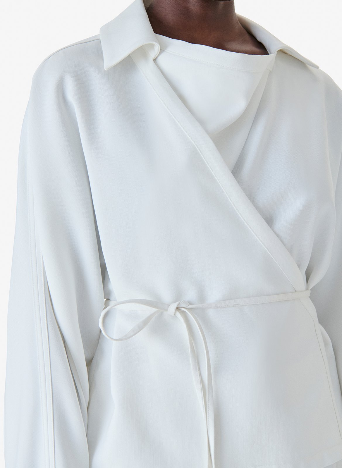 Top droit encolure v heloa IRO Blanc