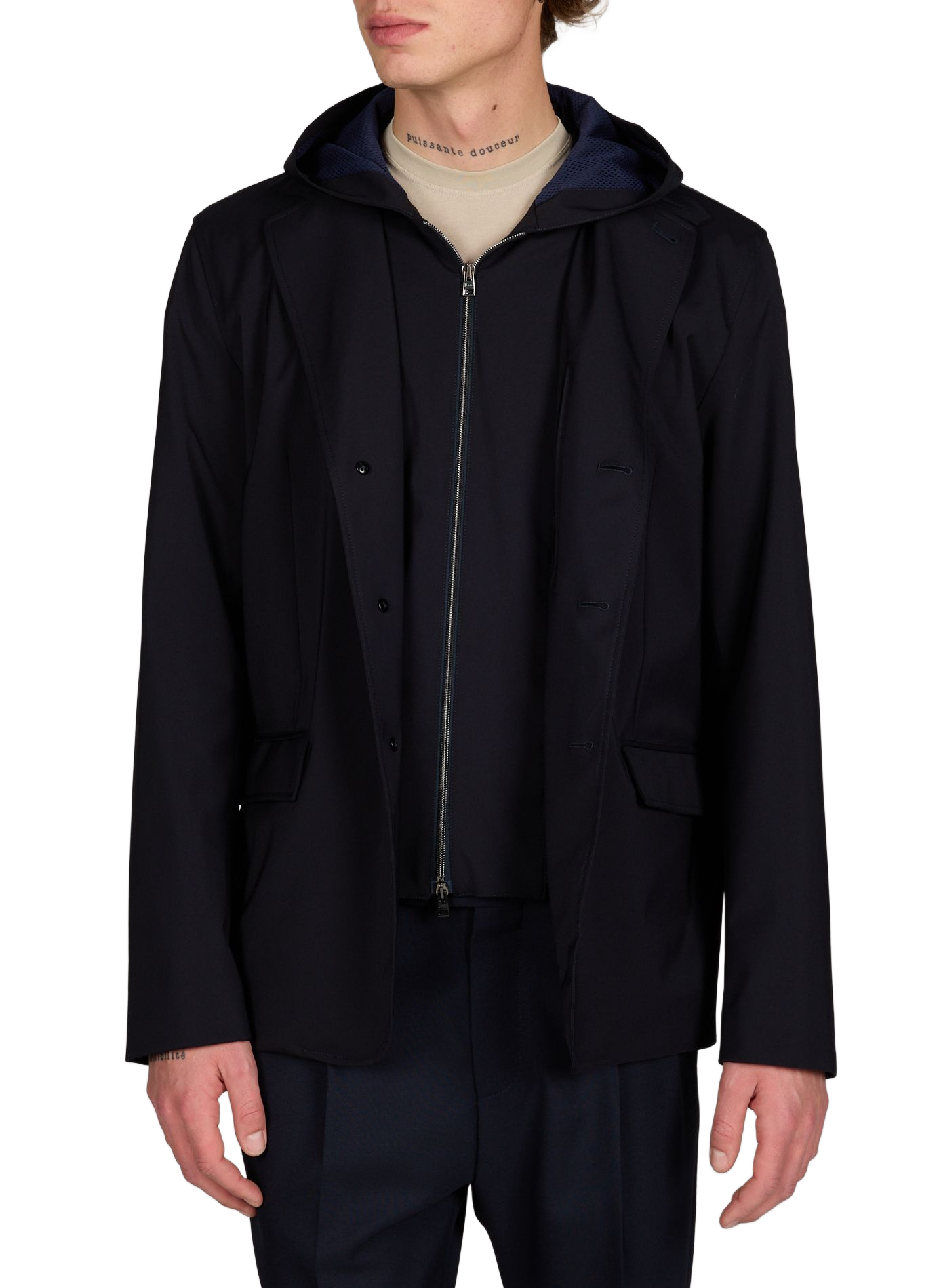 Removable lightweight jacket HERNO Blue