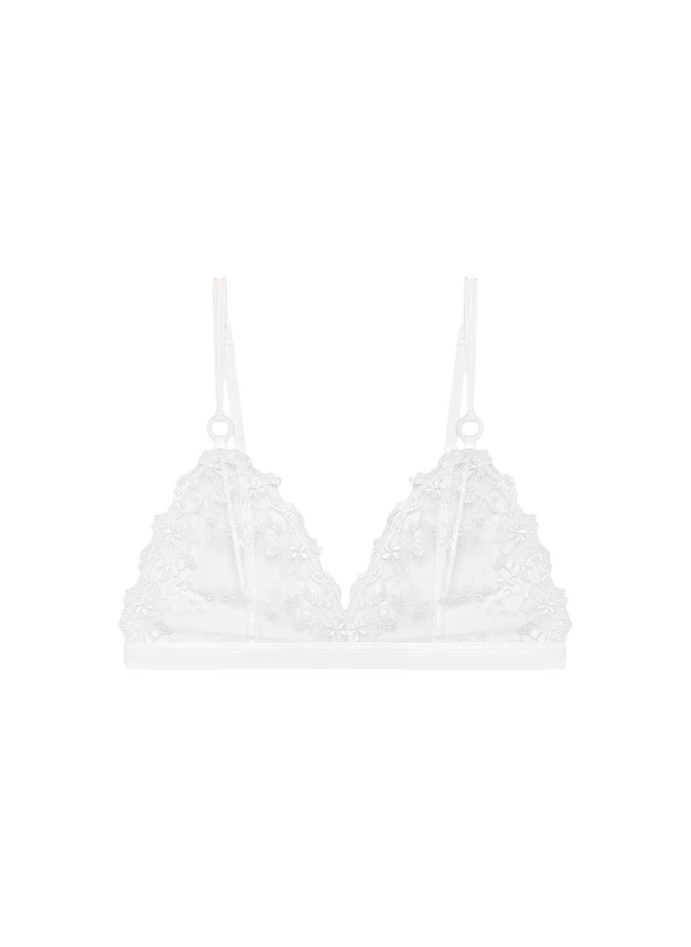 Soutien-gorge Calypso transparent en dentelle florale PASSIONATA Blanc