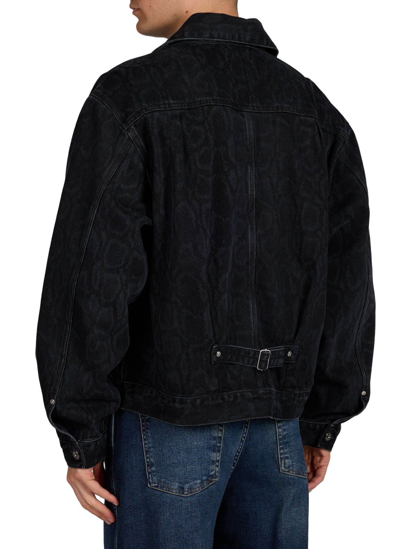 Jacket with classic cotton denim collar CARHARTT WIP Black