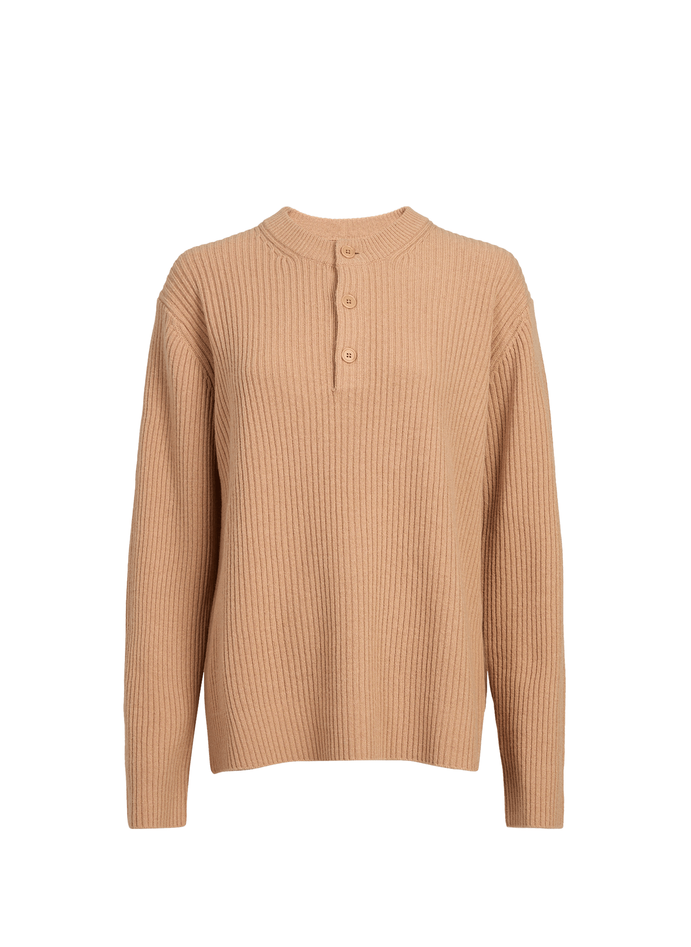 Woolen button-up oversized sweater SAISON 1865 Beige