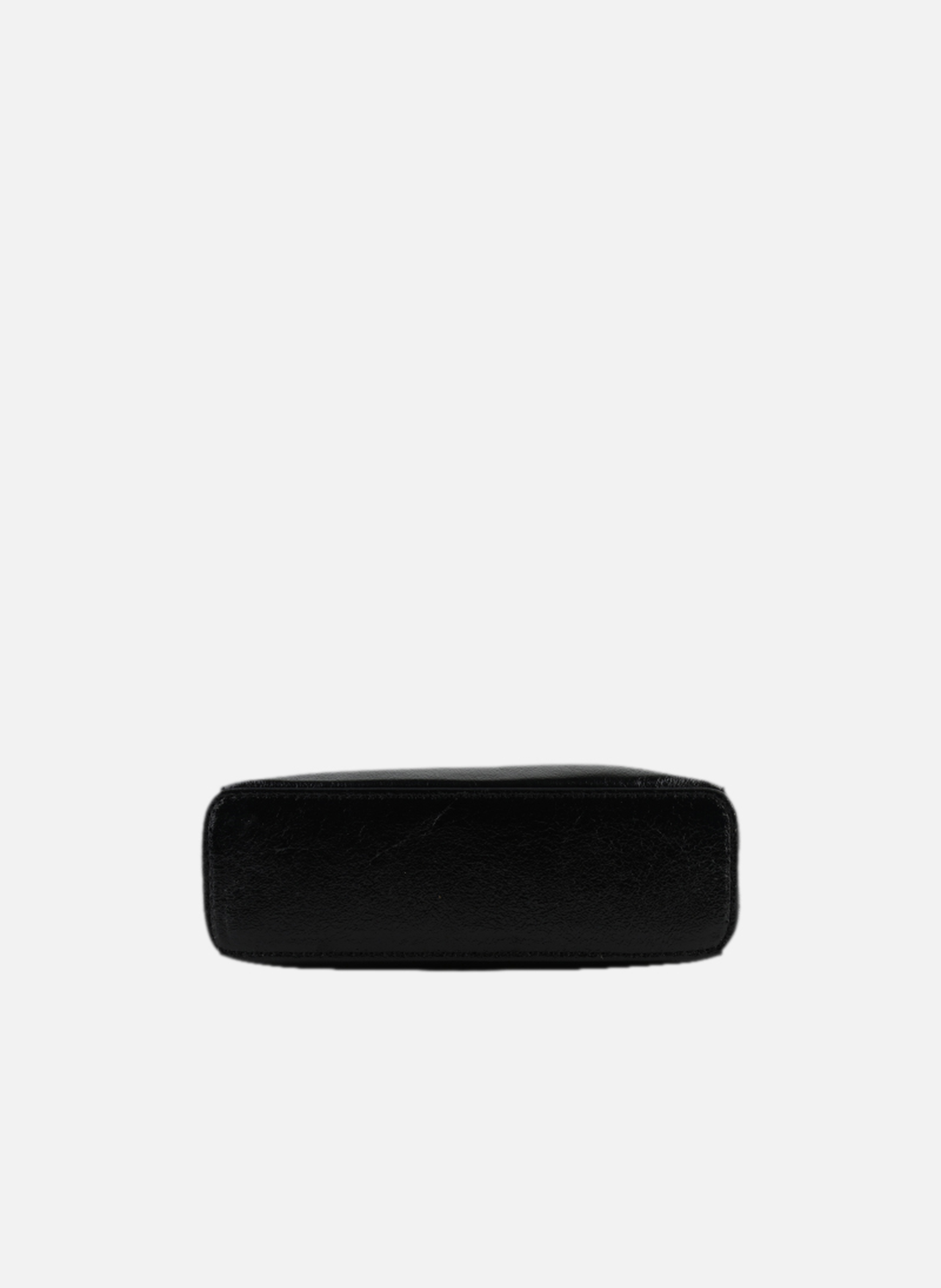 Cassetta metallic | sac porté crossbody en cuir de vachette POURCHET Noir