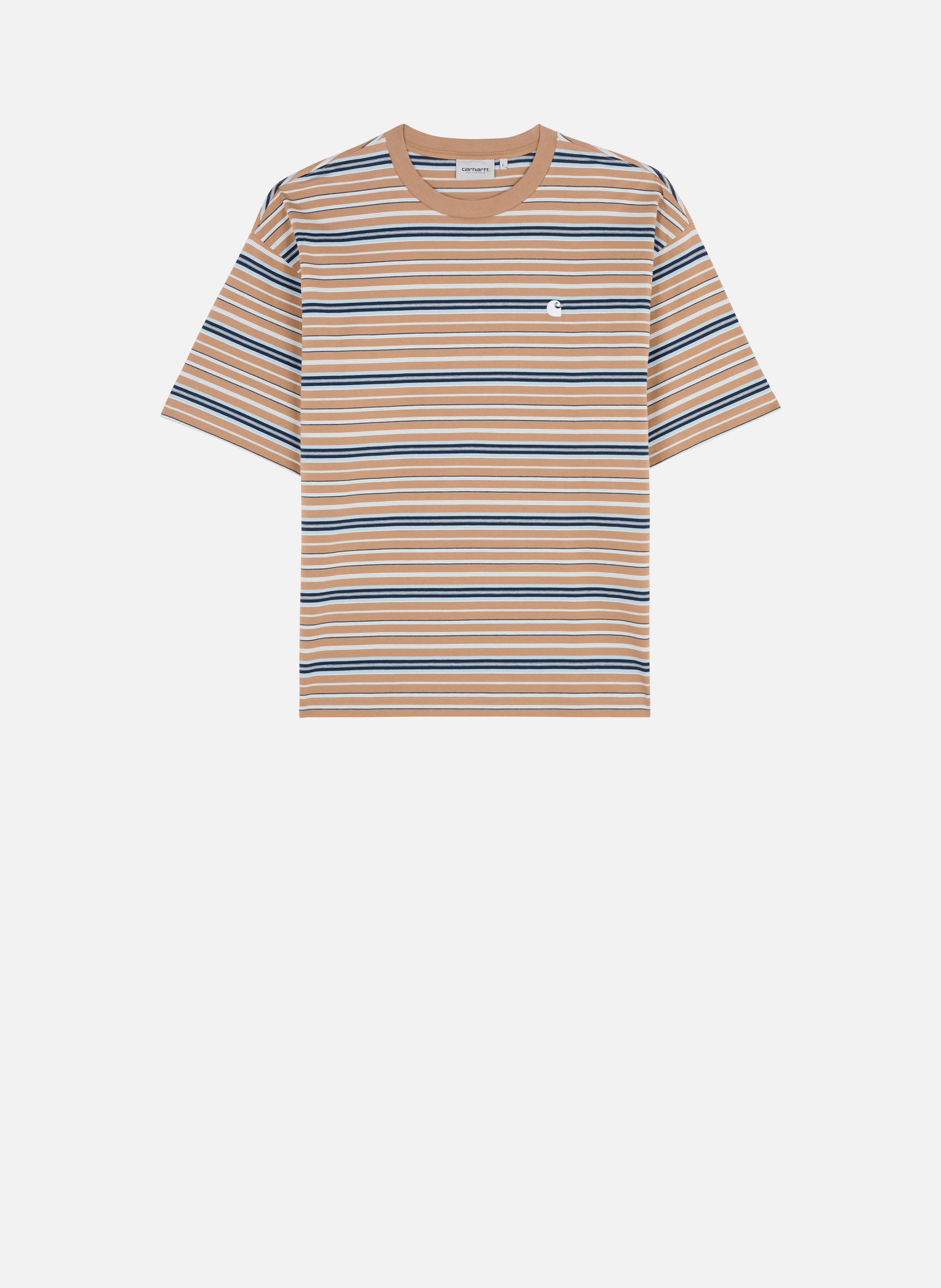 T-shirt s/s zane t-shirt  Zane stripe, peanut