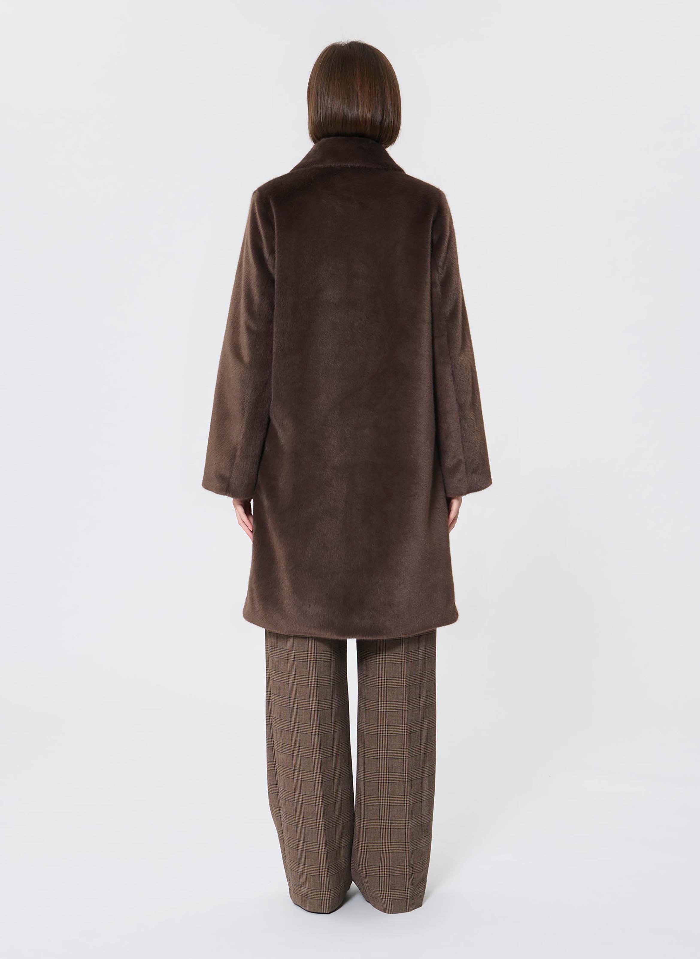 Manteau fausse fourrure maurizio TARA JARMON Marron