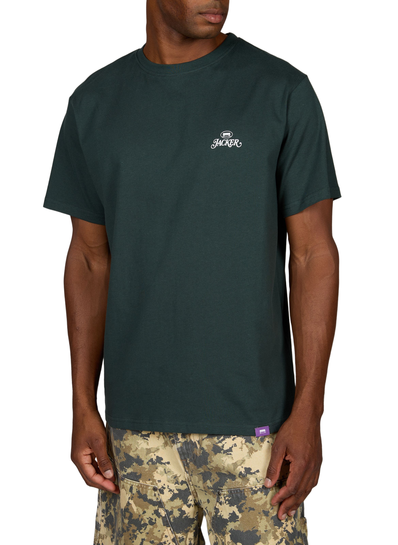 Katoenen T-shirt JACKER. Groen