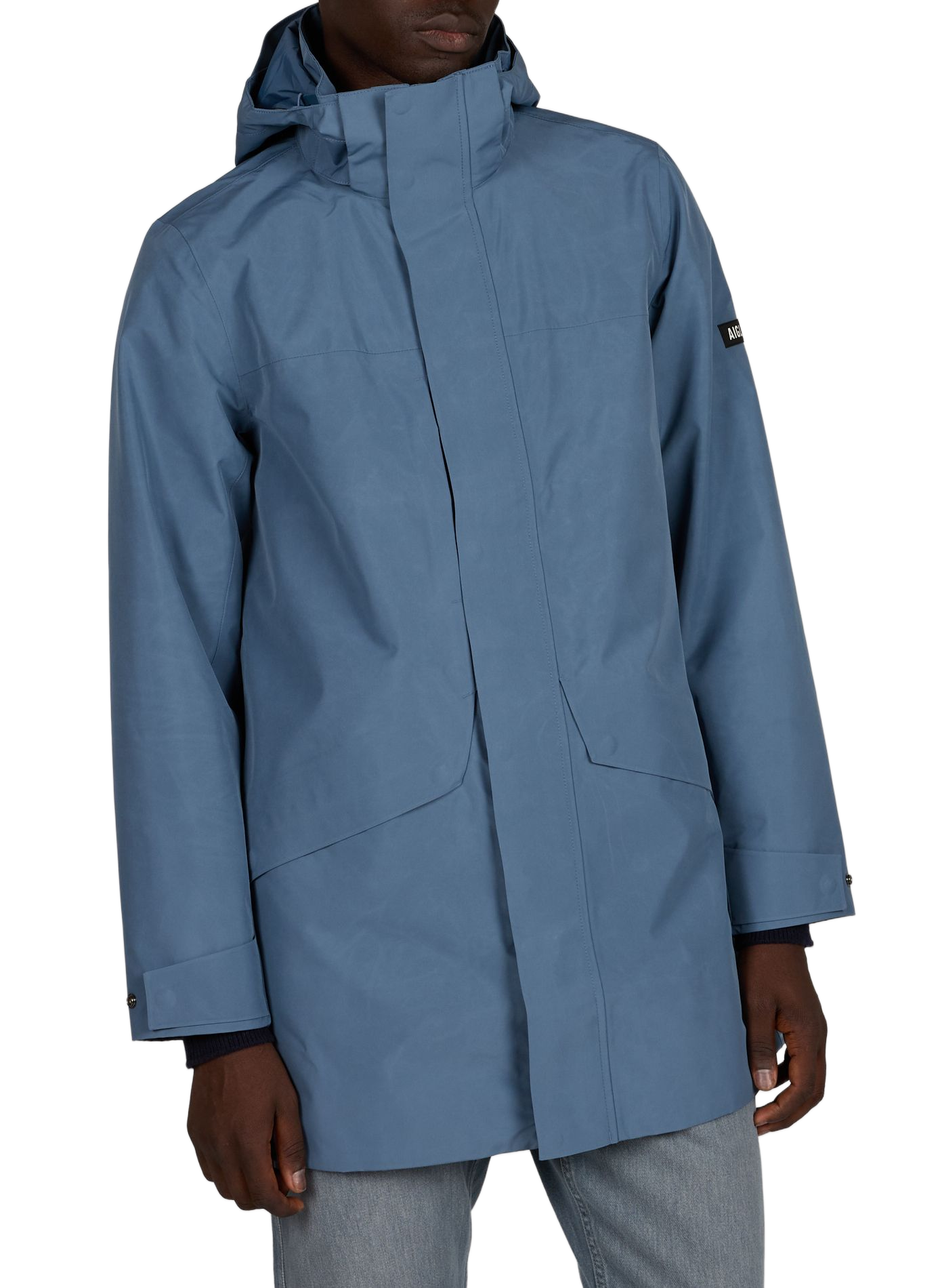 Waterdichte parka met capuchon AIGLE Grijs