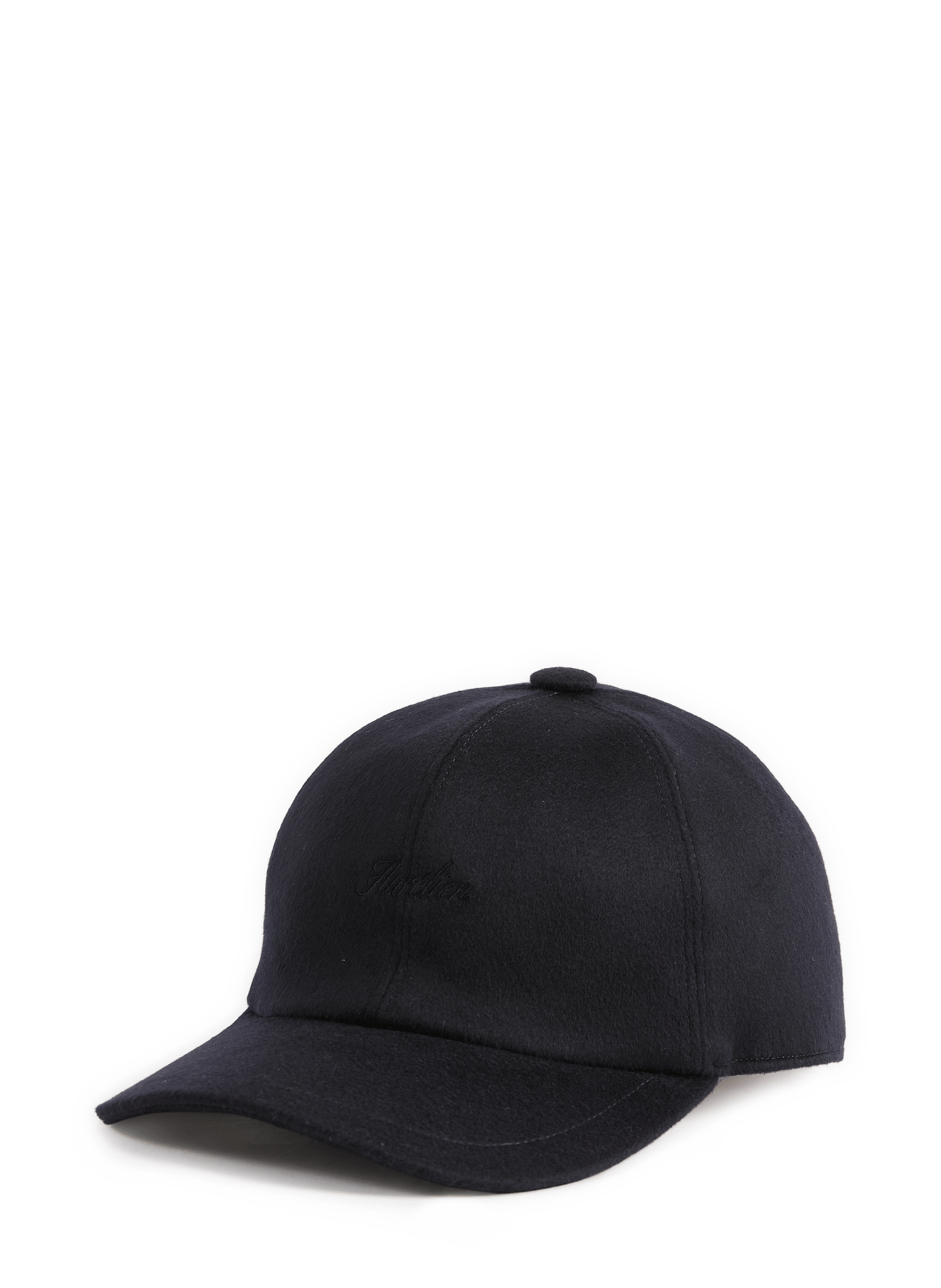 Houndstooth cashmere cap AURELIEN Blue