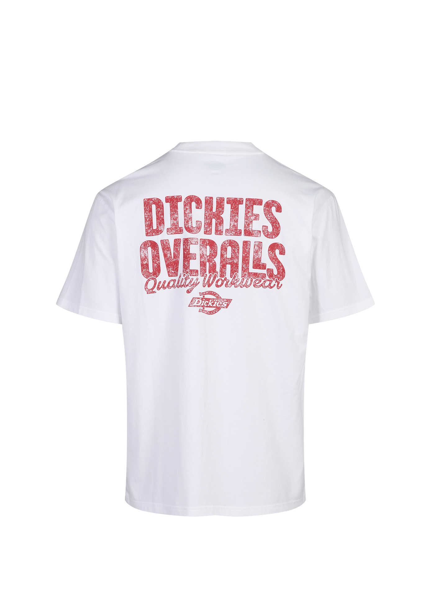 Rundhalsausschnitt T-Shirt aus Baumwolle DICKIES Weiss