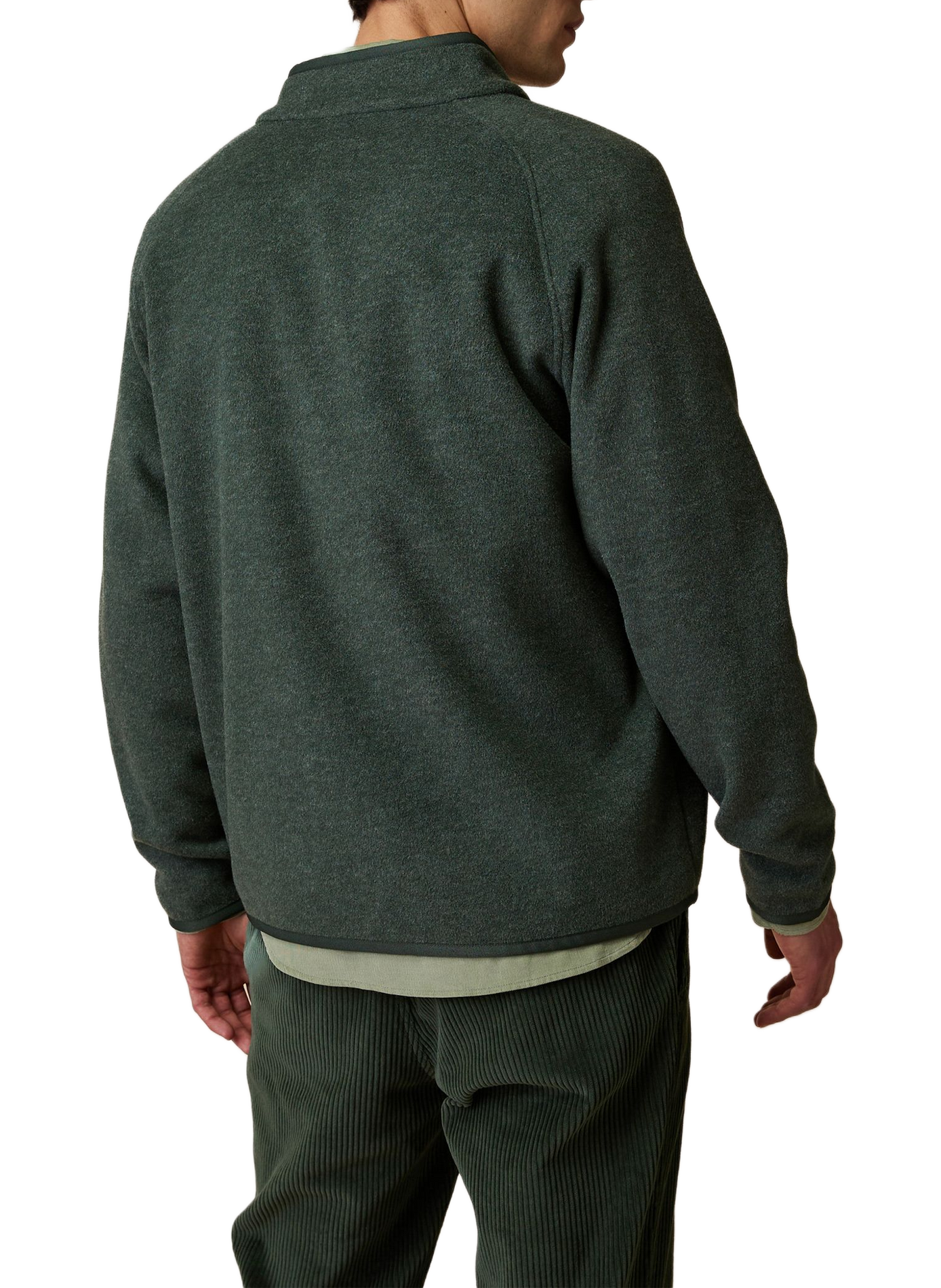Straight-cut fleece jacket FAGUO Green