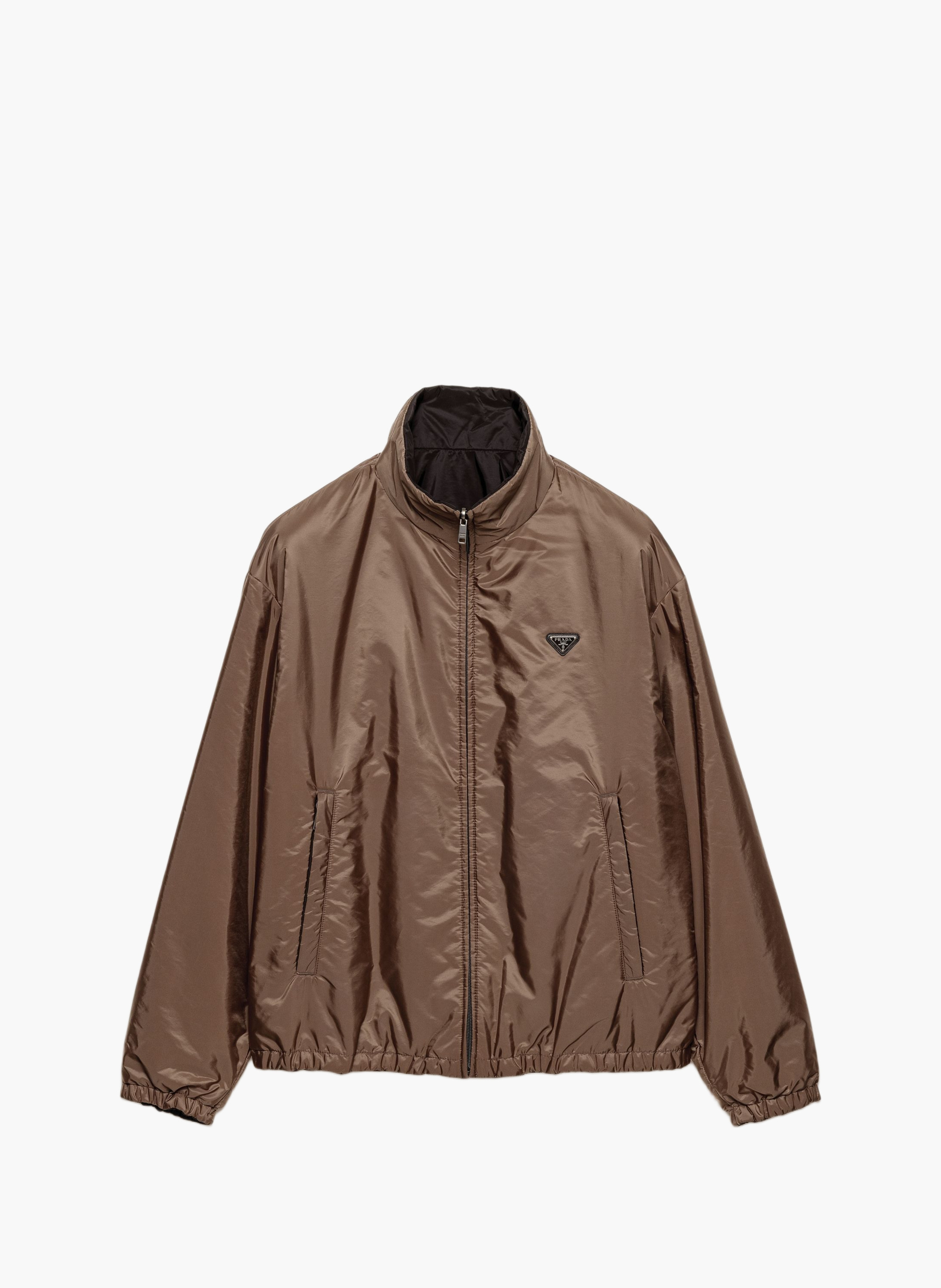 Veste en re-nylon PRADA Marron
