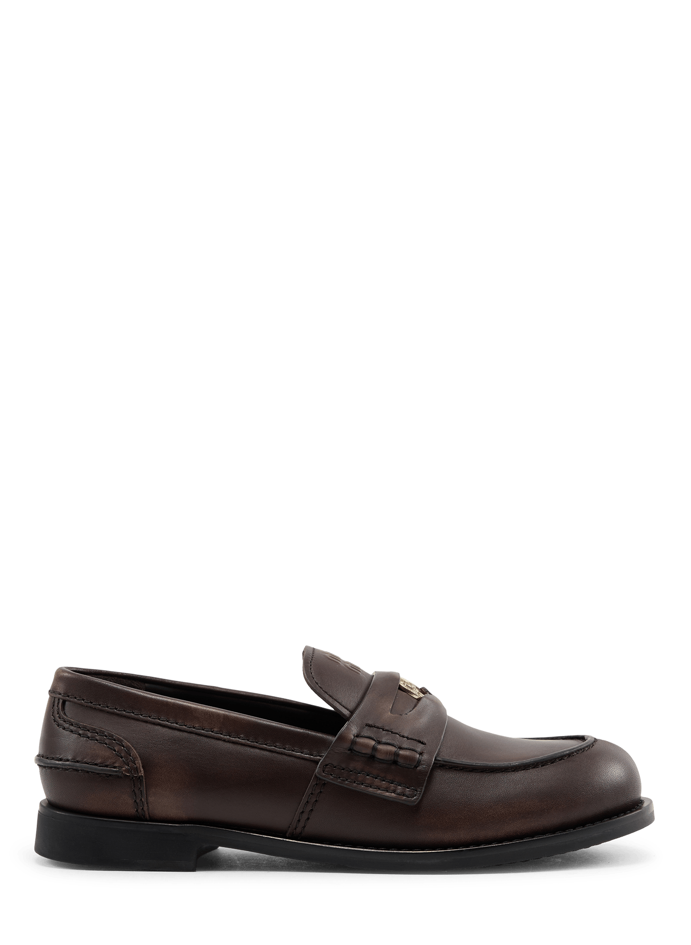 Mocassins en cuir  MIU MIU Noir