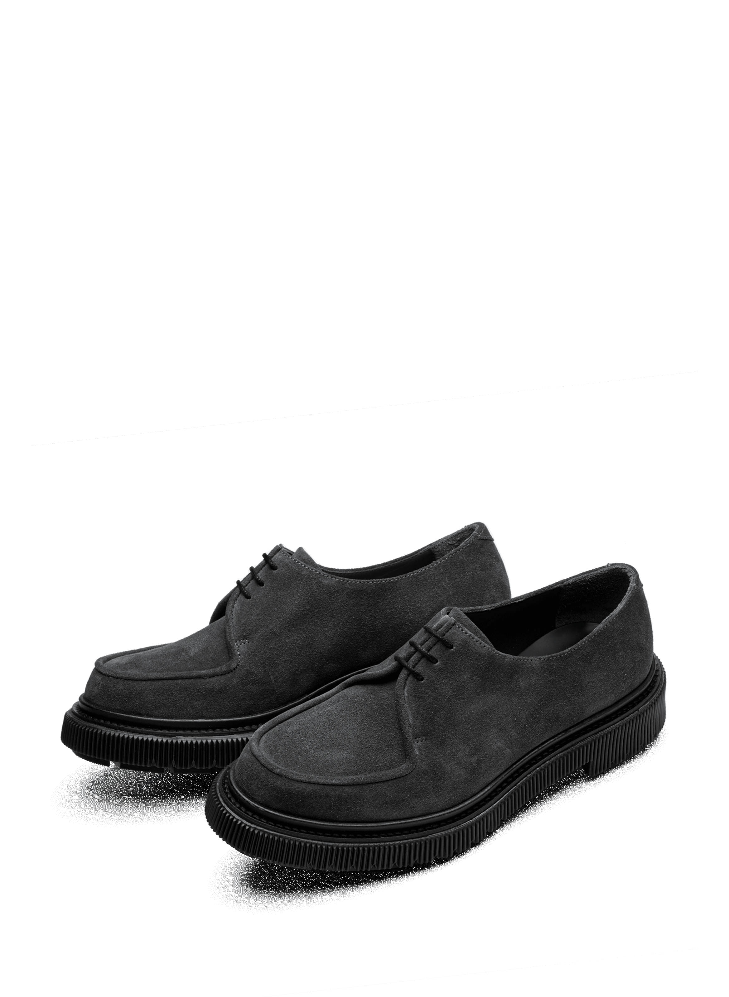 Derbies à plateau en cuir