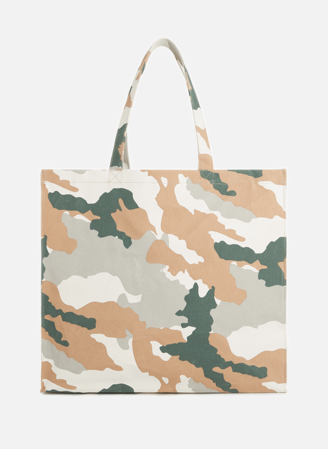 Camouflage cotton tote bag SAISON 1865