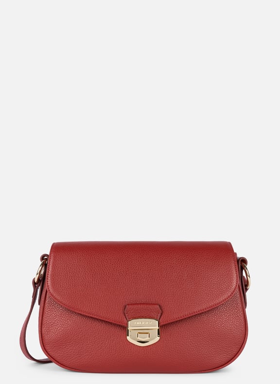 Grand sac trotteur - milano sophia Rouge by LANCASTER LANCASTER Grand sac trotteur - milano sophia Rouge