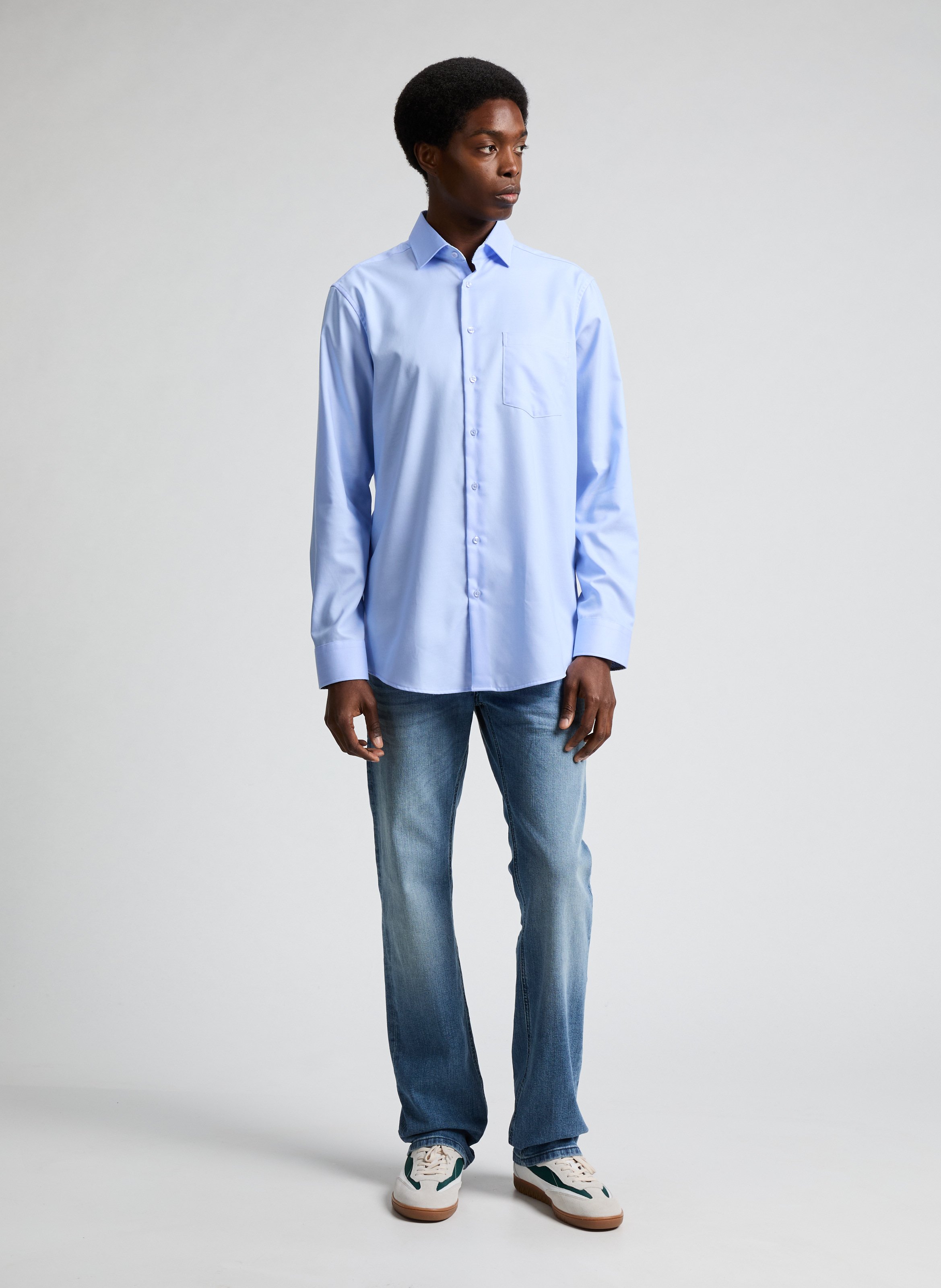 Linen shirt SEIDENSTICKER Blue