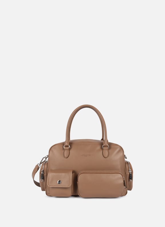 Bowling bag - Soft Caramella Brown by LANCASTER LANCASTER Bowling bag - Soft Caramella Brown