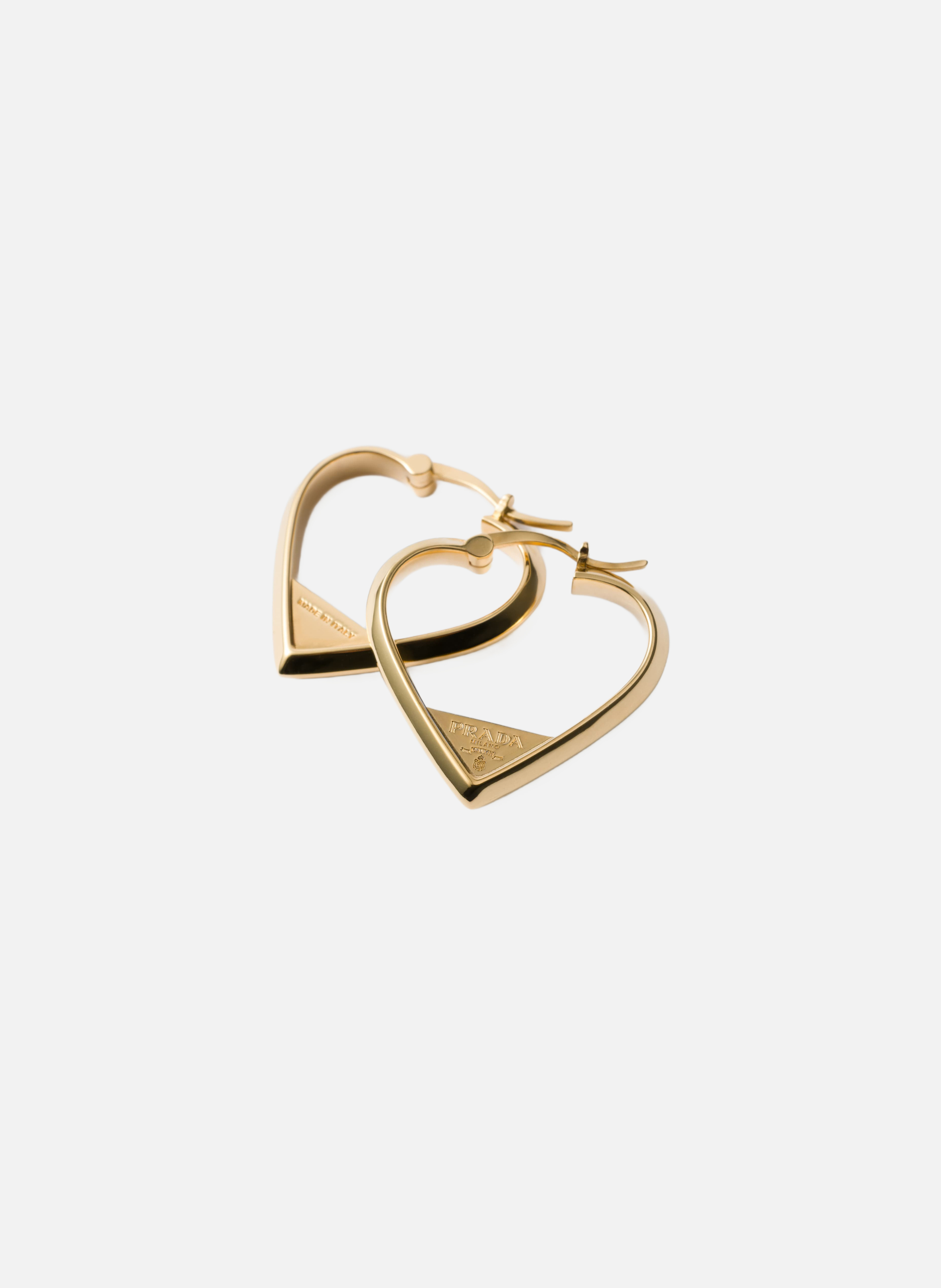 Boucles d’oreilles en métal PRADA Argent