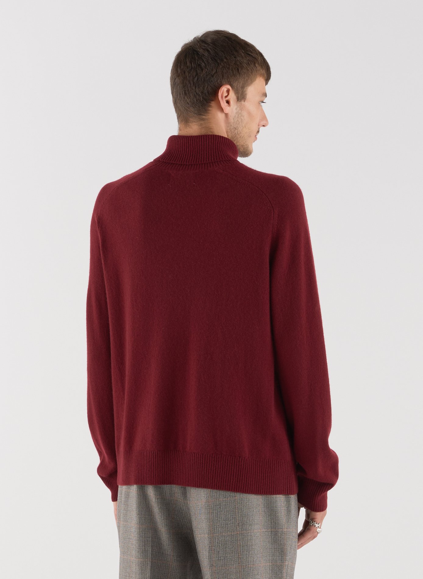 Pull Cawai col montant en cachemire SAISON 1865 Rouge