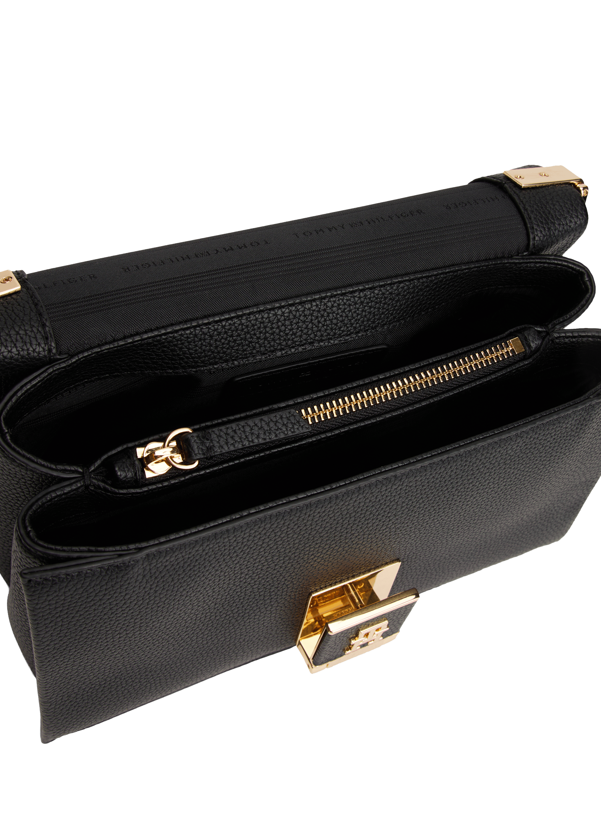 Sac à bandoulière effet grainé  TOMMY HILFIGER Noir