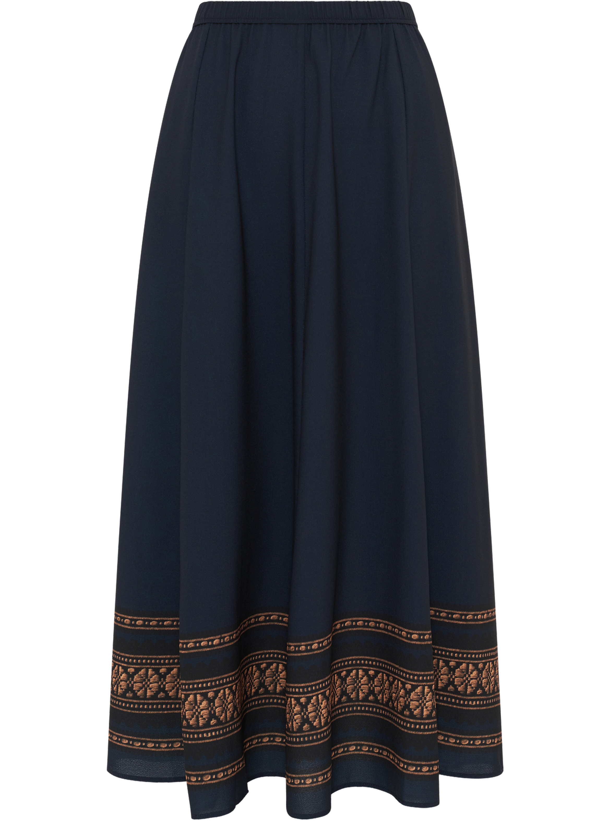 Jupe midi à motif placé - bonnie GERARD DAREL Bleu