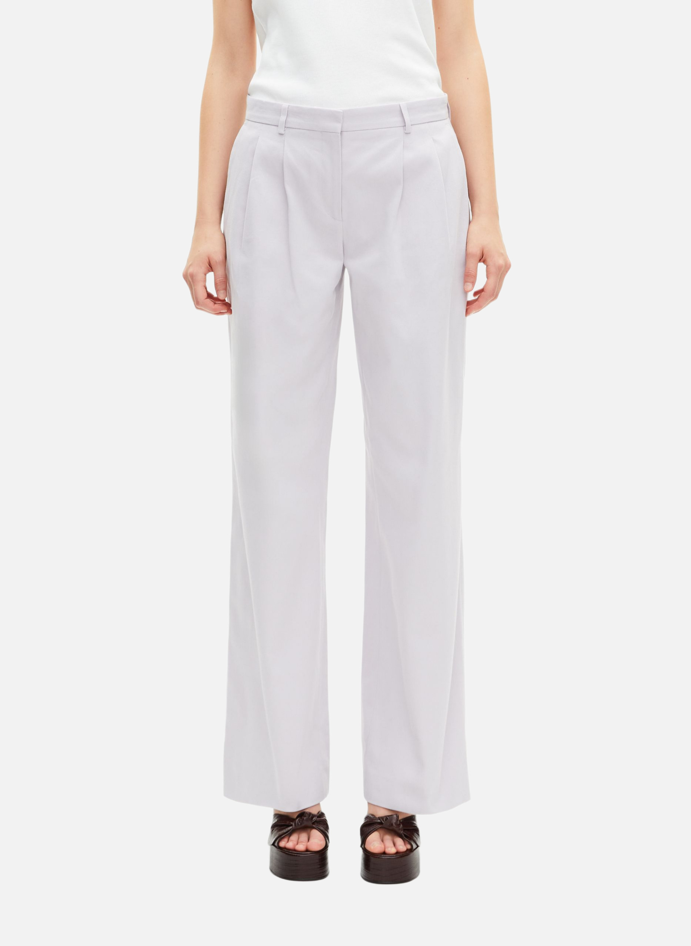 Pantalon de tailleur droit THE KOOPLES Violet