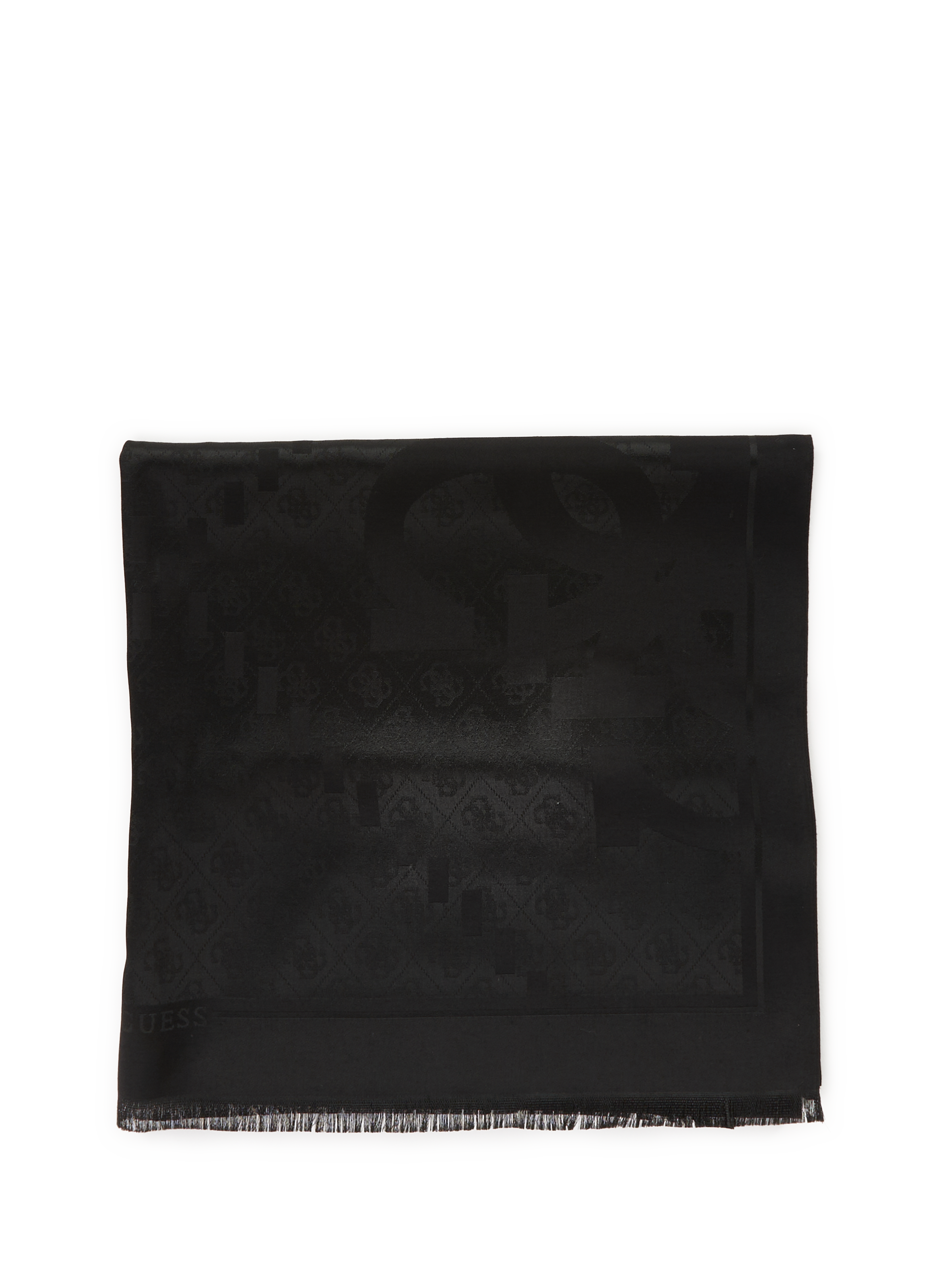 GUESS Logo scarf Black