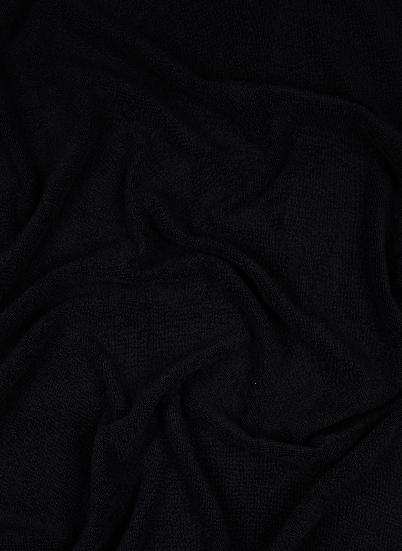 Serviette invité en coton biologique AU PRINTEMPS PARIS Noir