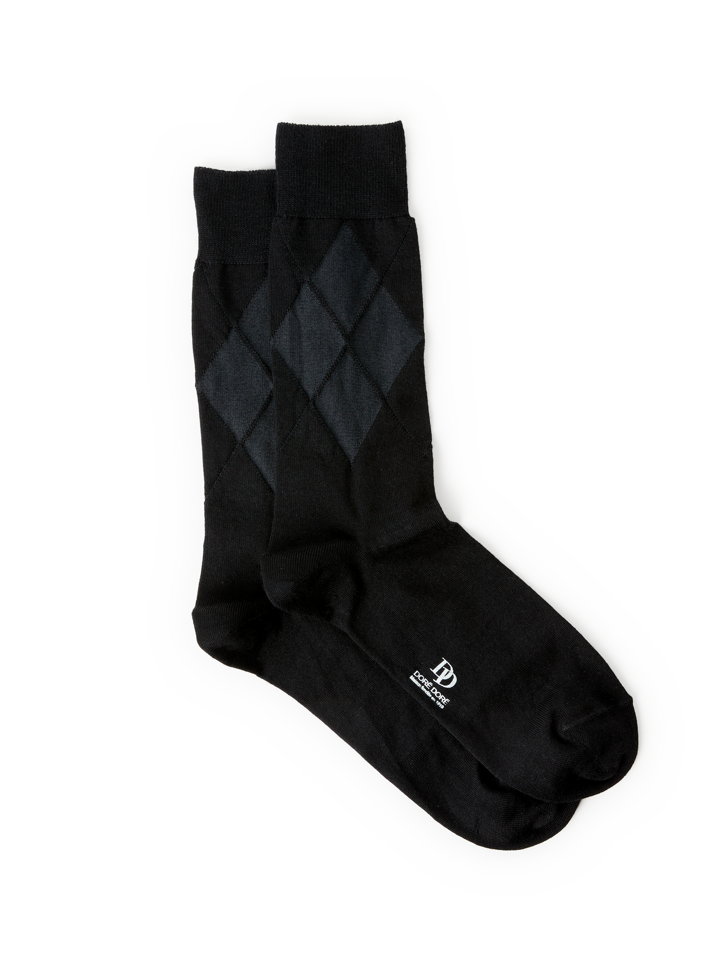 DORÉ DORÉ Mid-calf merino wool socks Black