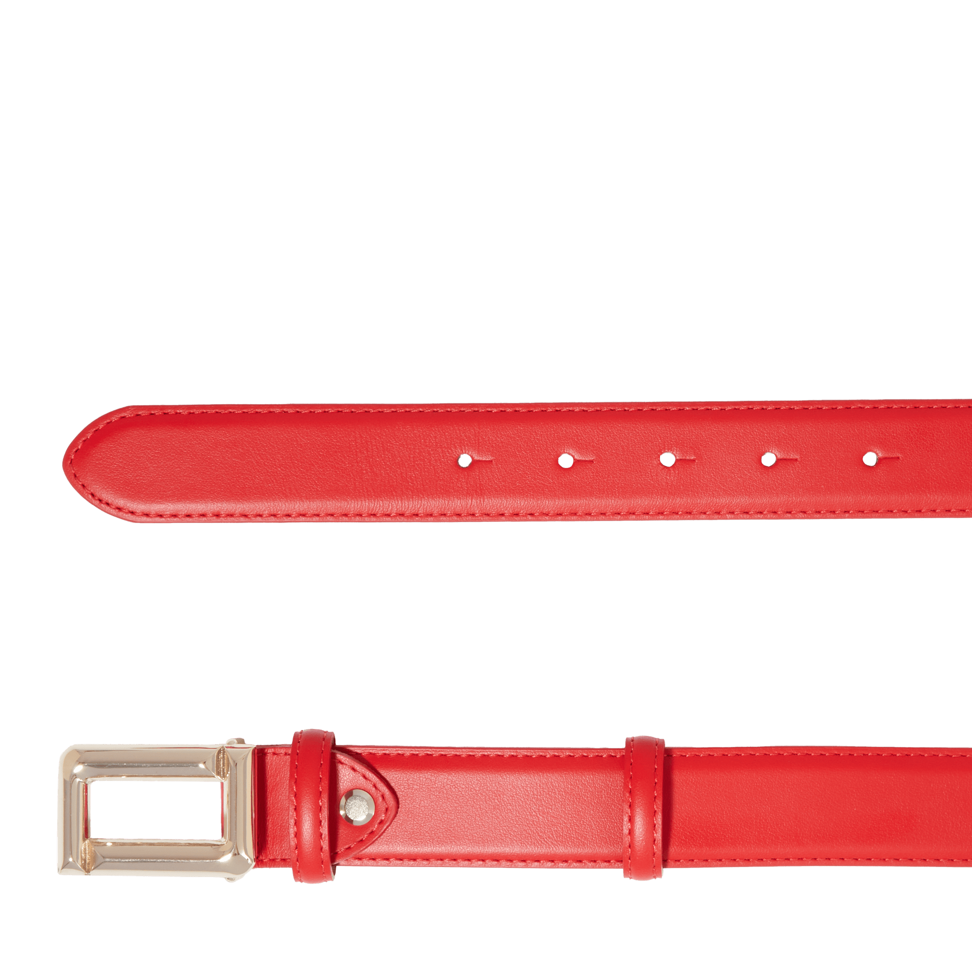 Ceinture 30mm ardillon réversible angèle de lancel en cuir LANCEL Rouge