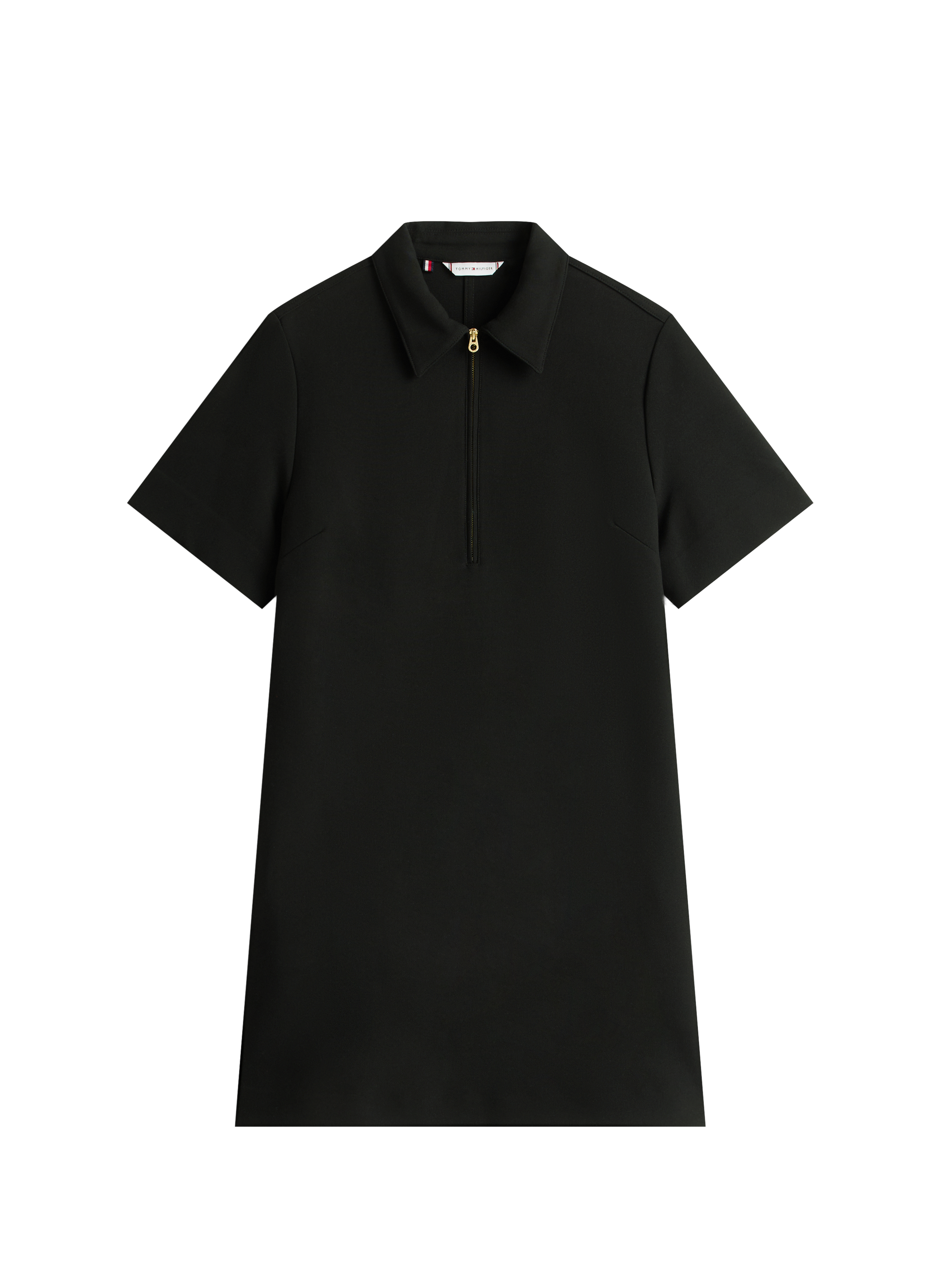 Robe droite décontractée à demi-zip TOMMY HILFIGER Noir