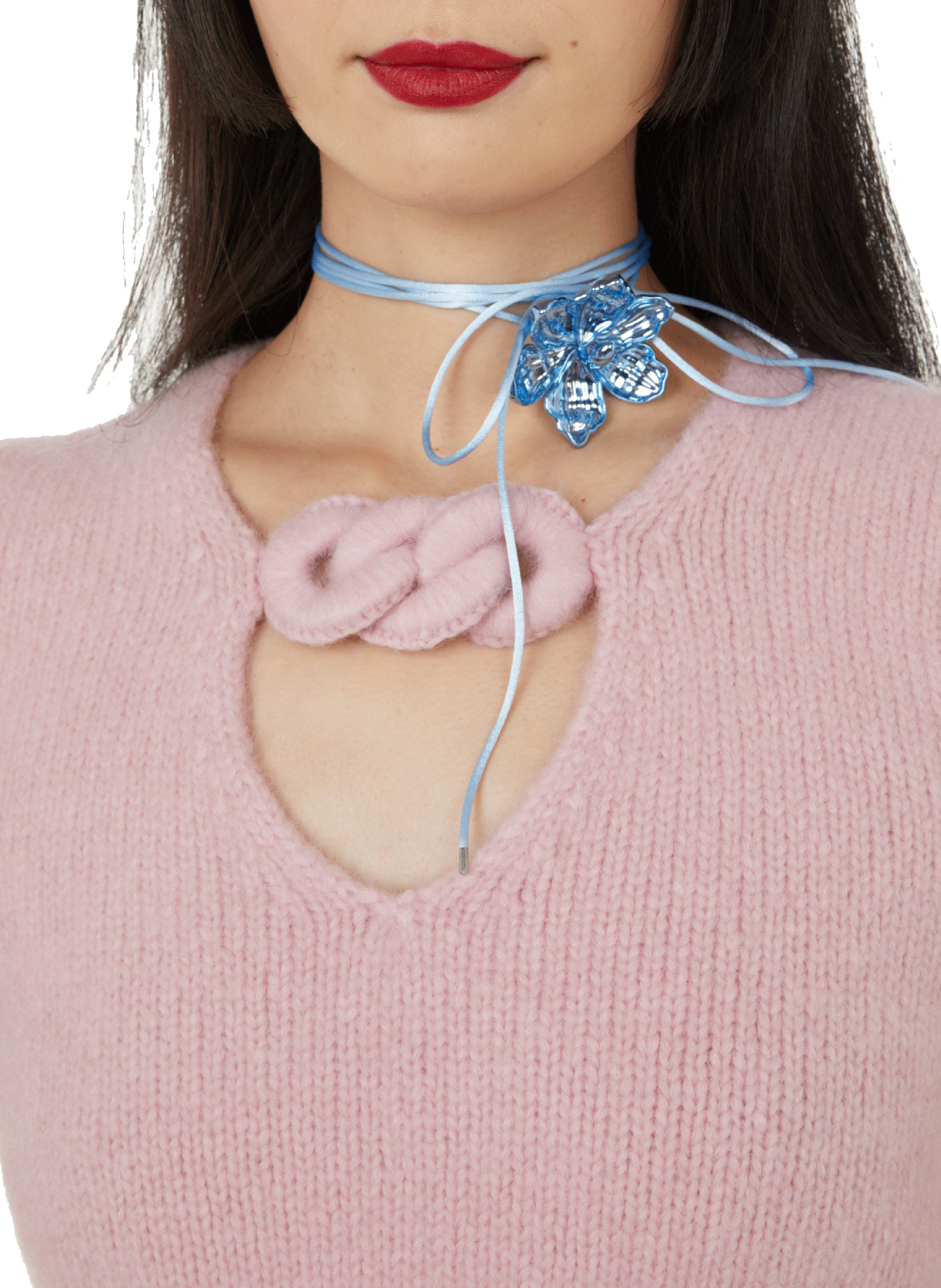 Pull cropped en laine  ALEXANDER WANG Violet