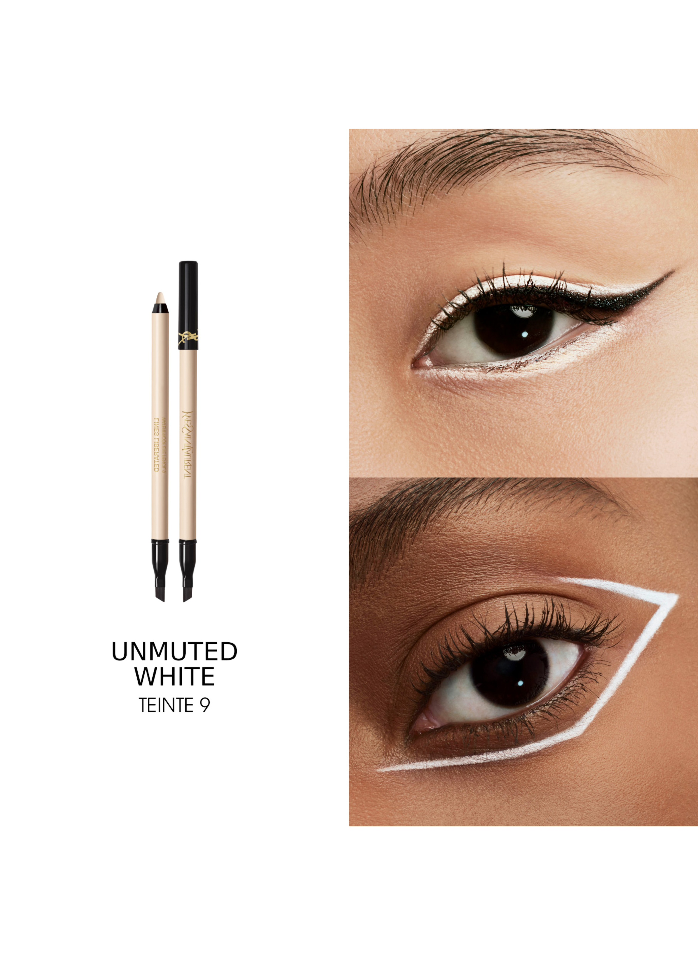 YSL Lines Liberated Crayon yeux waterproof YVES SAINT LAURENT Unmuted white