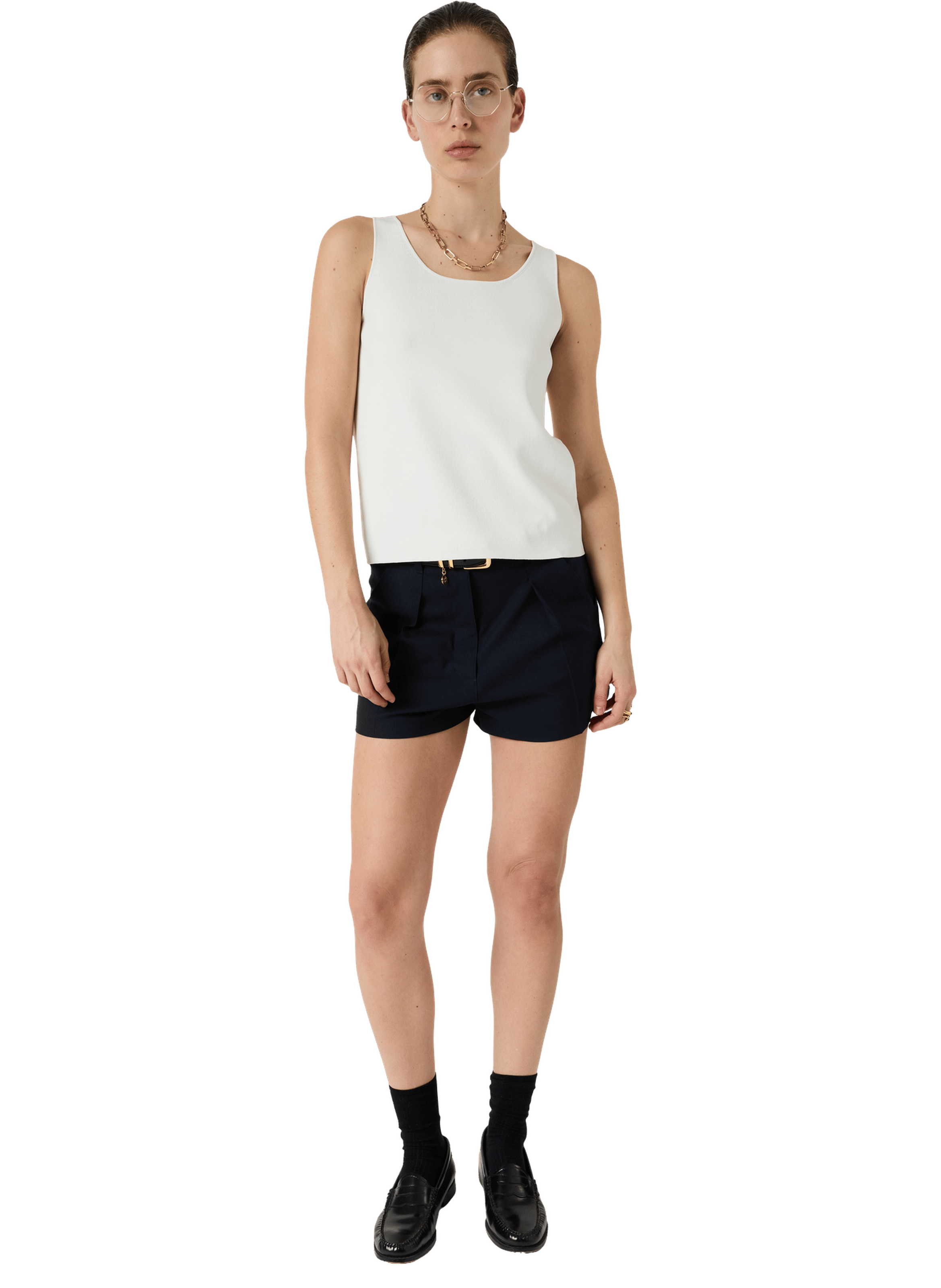 Top en microfibre - lucina GERARD DAREL Blanc