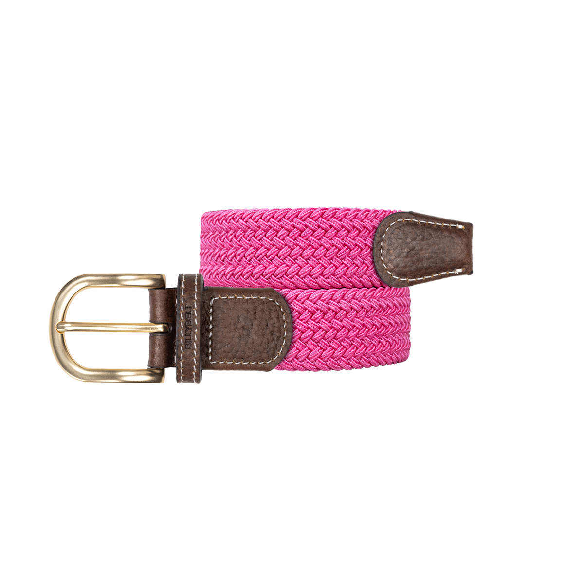 Ceinture tressée élastique unie BILLYBELT Rose
