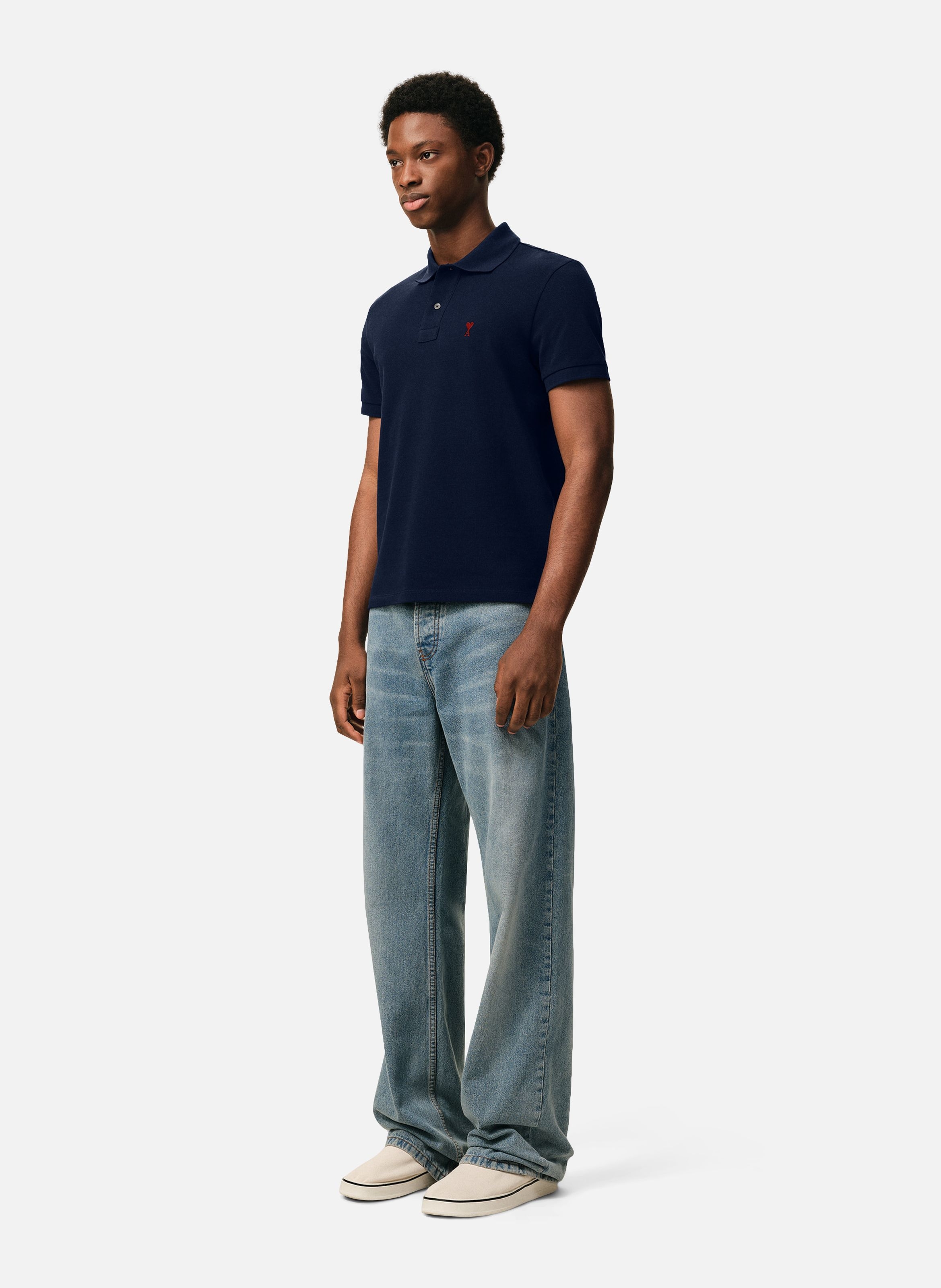 Polo Ami de Coeur unisexe AMI PARIS Bleu