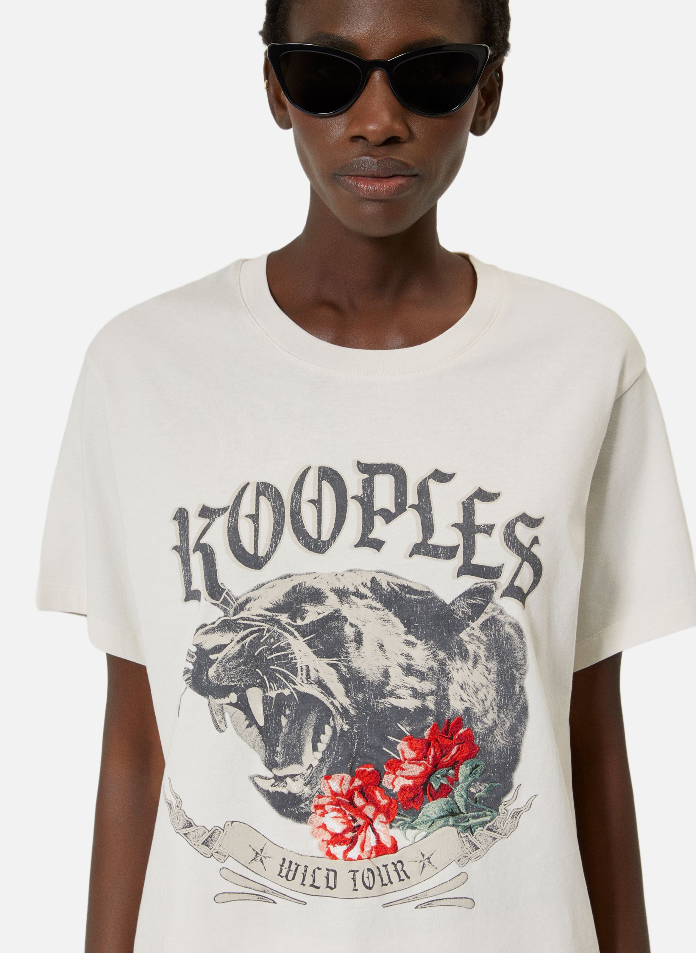T-shirt avec sérigraphie THE KOOPLES Beige