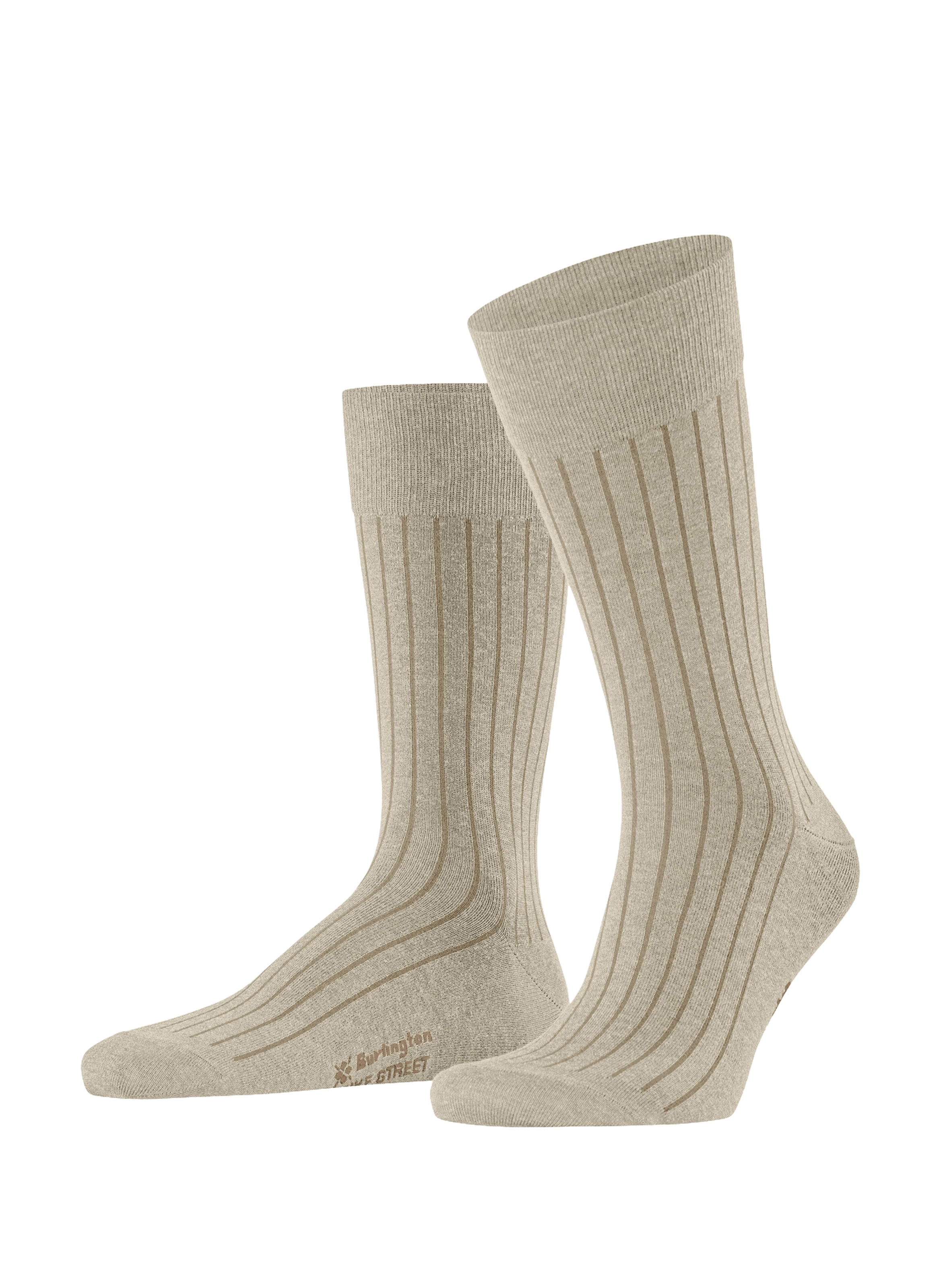 Calcetines altos de algodón mezclado BURLINGTON Beige