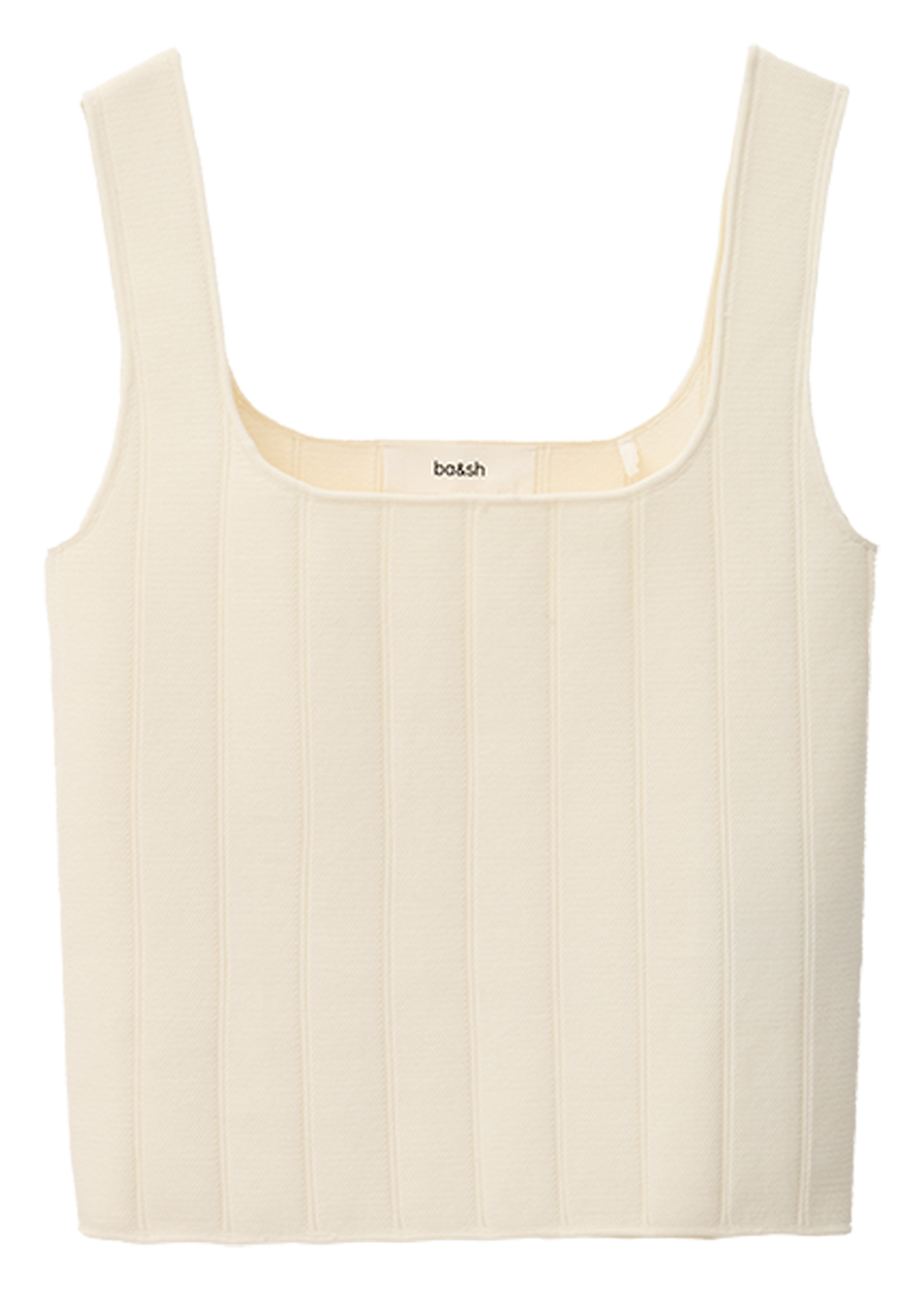 Débardeur col carré uni chila BA&SH Beige