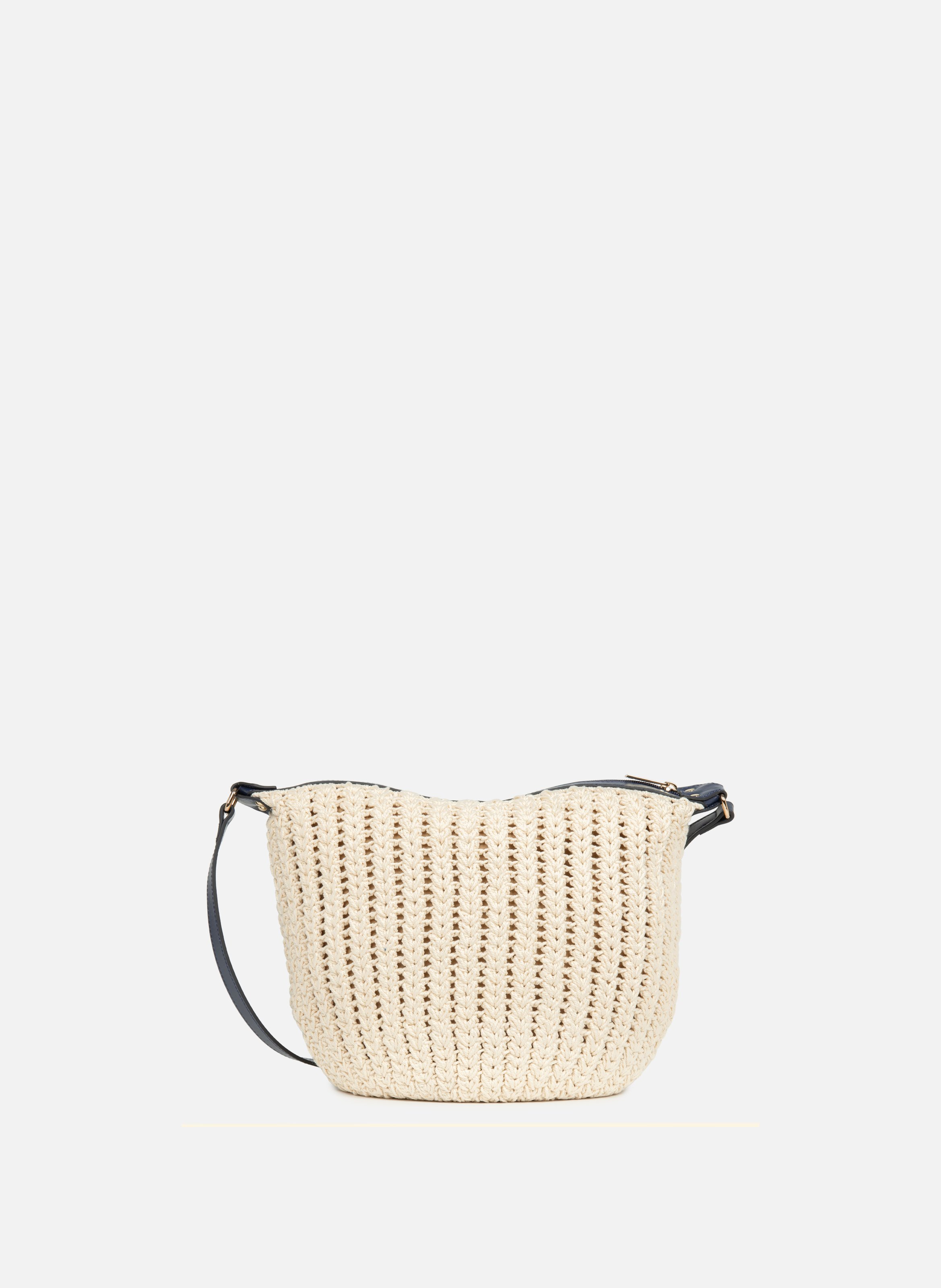 Sac besace - tressé coton LANCASTER Bleu