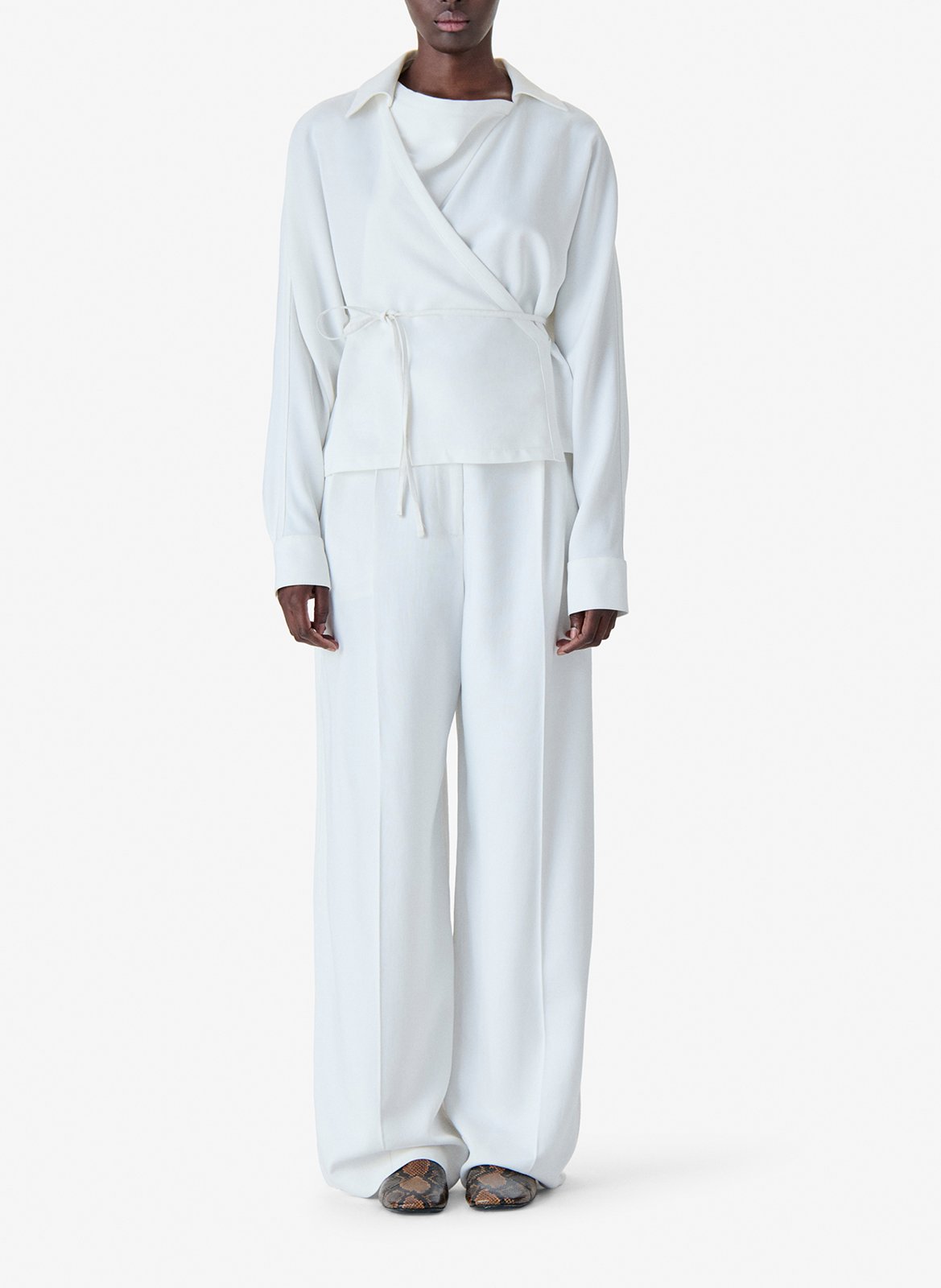 Top droit encolure v heloa IRO Blanc