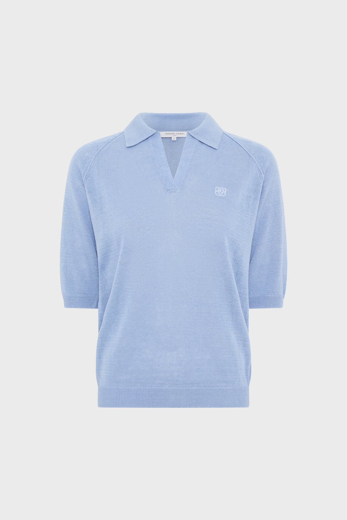 Polo en lin mélangé - loula GERARD DAREL Bleu