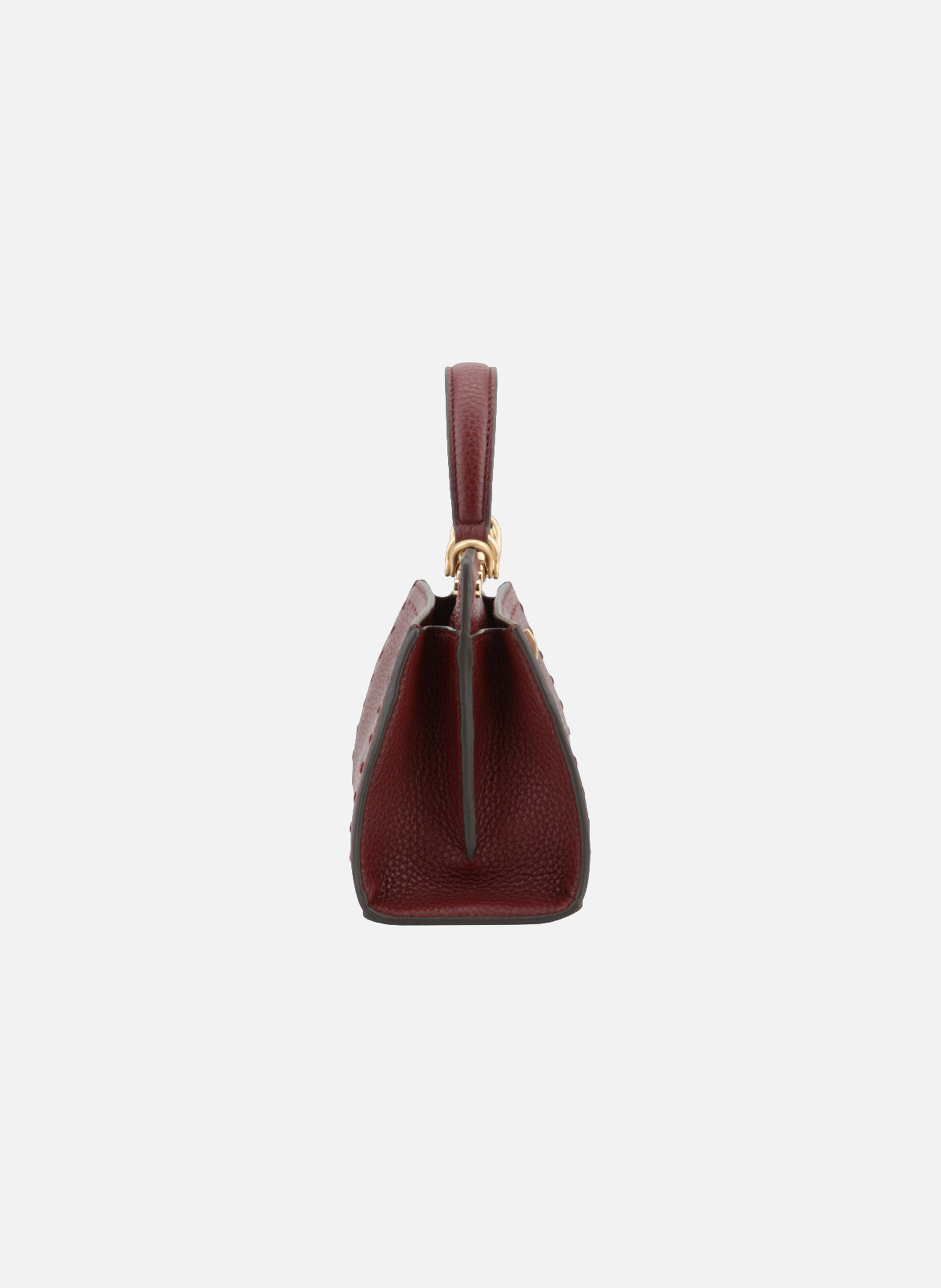 Trianon | sac à main micro en cuir de vachette POURCHET Rouge