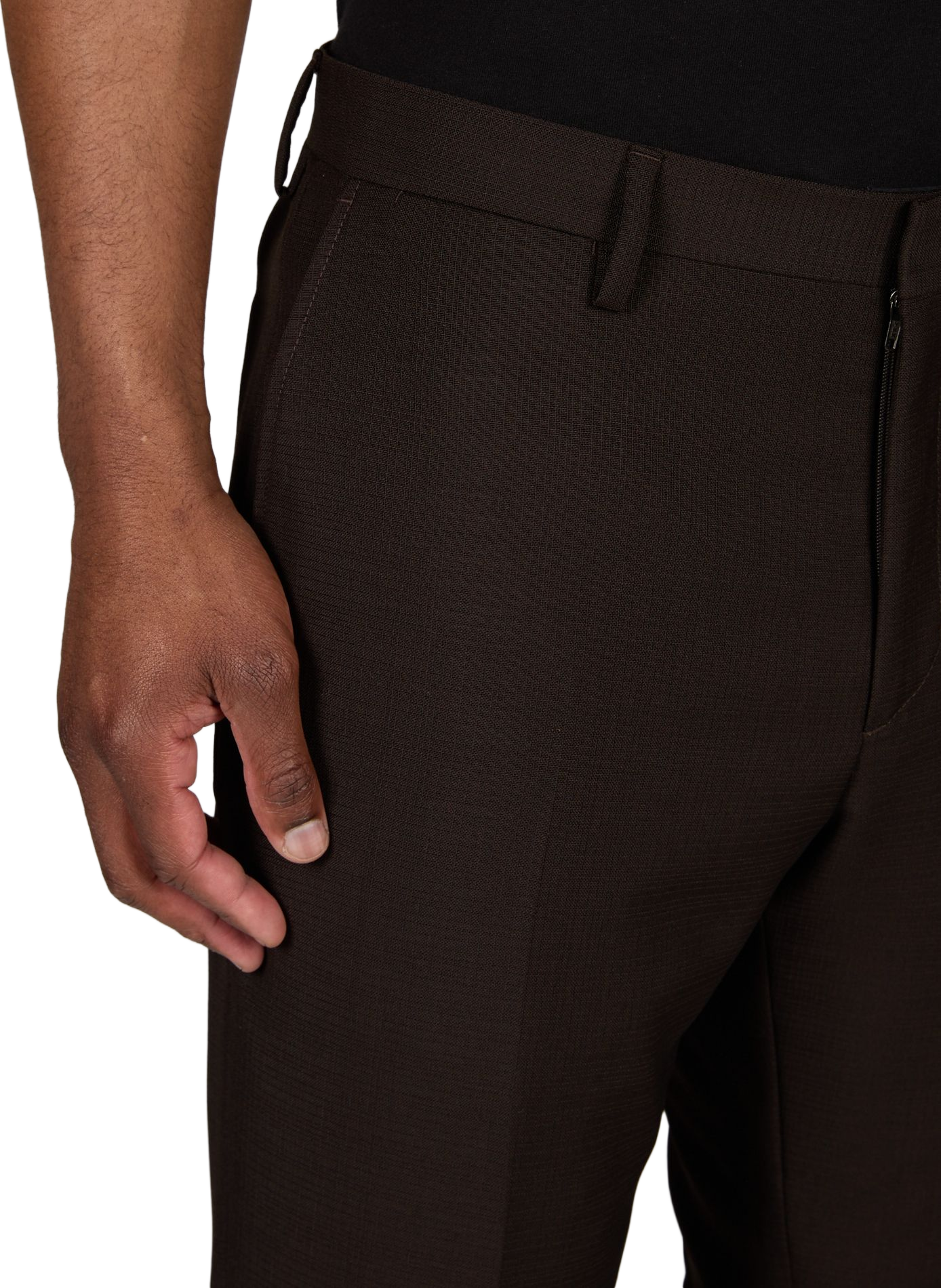 Hilm wool and mohair trousers SAISON 1865 Brown