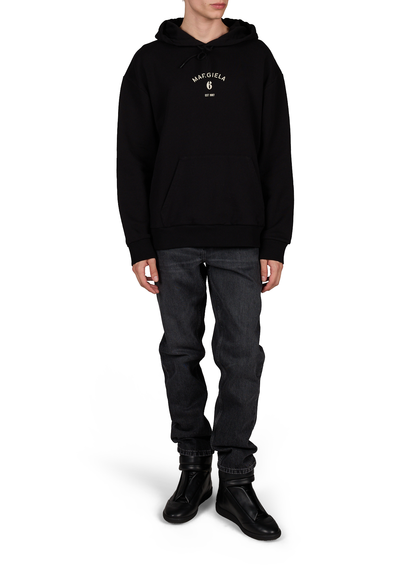 Oversized Hoodie MAISON MARGIELA Black