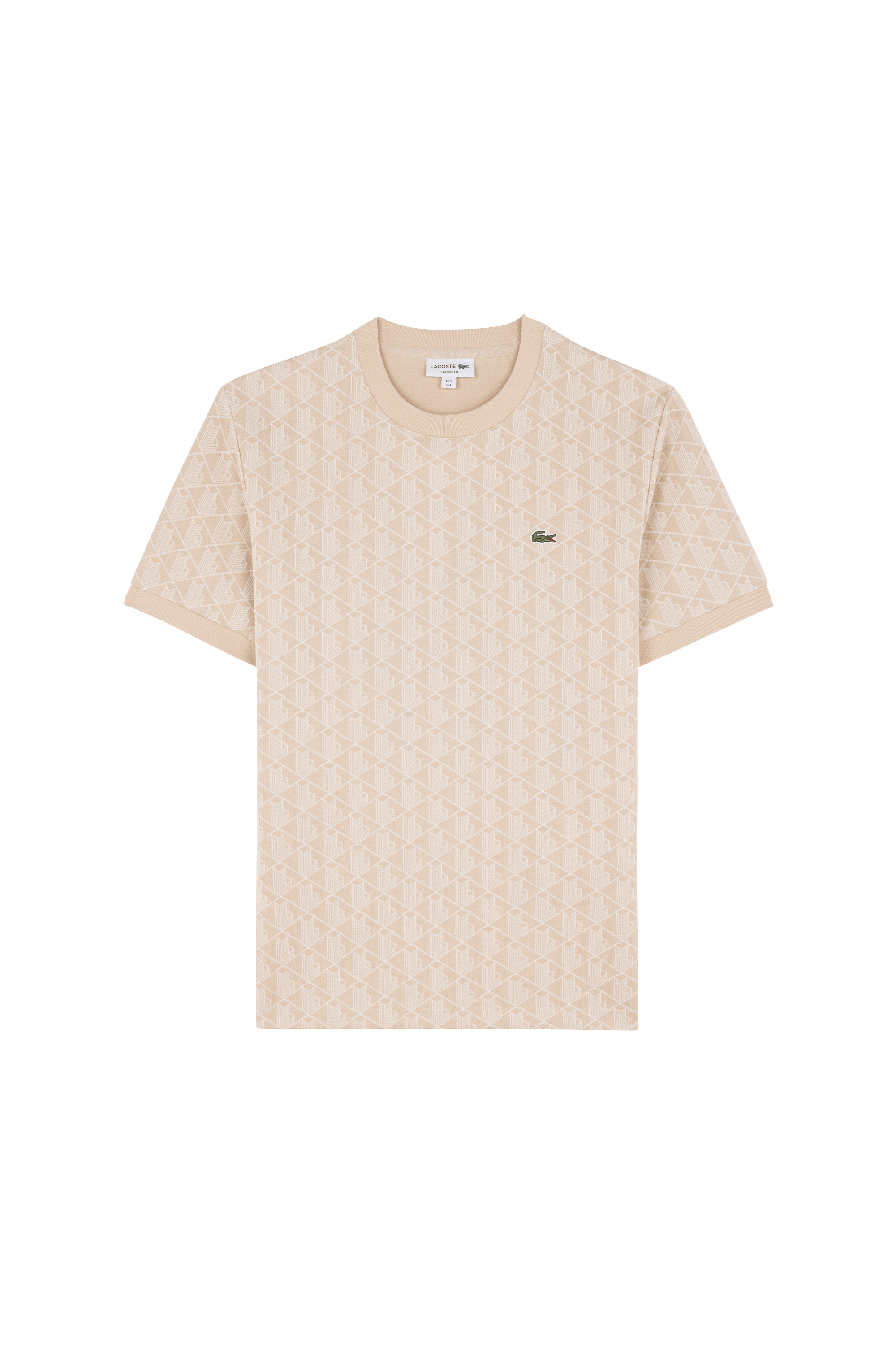 T-shirt tee-shirt LACOSTE Beige