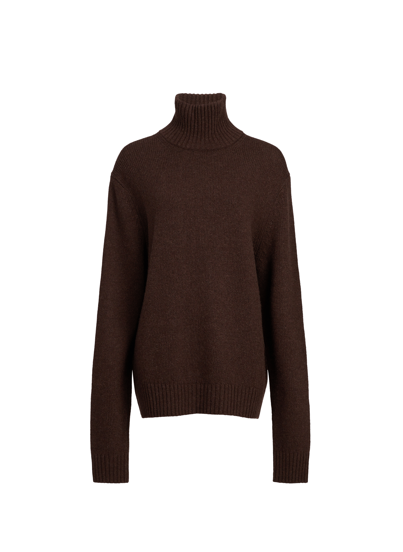 Wollpullover mit Stehkragen aus Merinowolle IRNO-M Marron